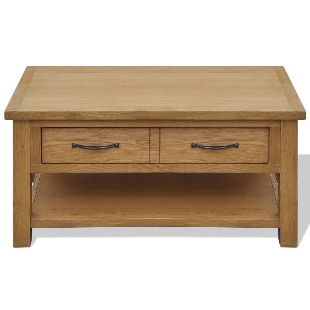 vidaXL Couchtisch Couchtisch 88x53x45 cm Massivholz Eiche (1-St) günstig online kaufen