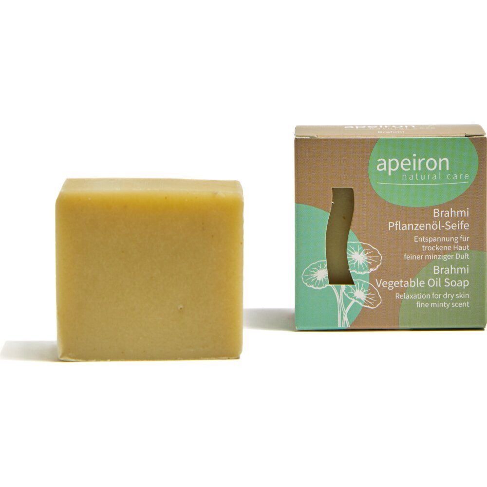 Apeiron Handseife Brahmi Pflanzenölseife, 100 g