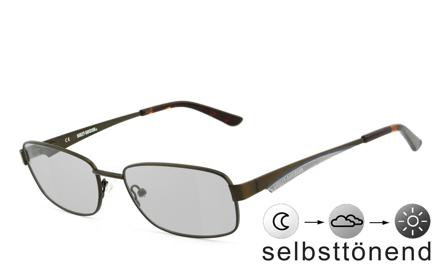 HARLEY-DAVIDSON Sonnenbrille HD0460-55BRN selbsttönende HLT® Qualitätsgläser