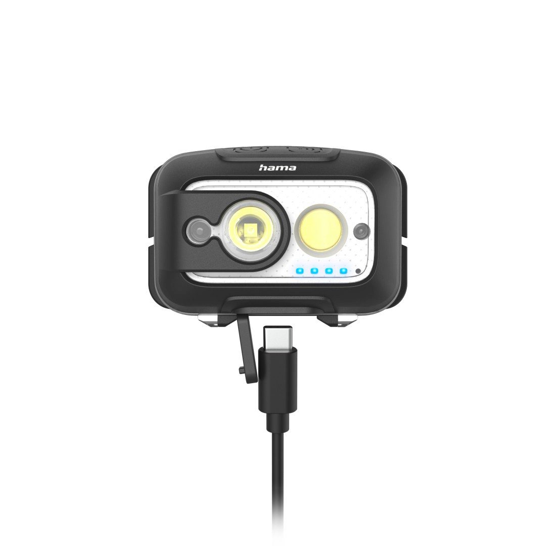 Hama LED Stirnlampe Stirnlampe LED wiederaufladbar (Bewegungssensor, 4 Lichtmodi, 500 lm), 500 Lumen, Sensorsteuerung, IP44, 4 Lichtmodi