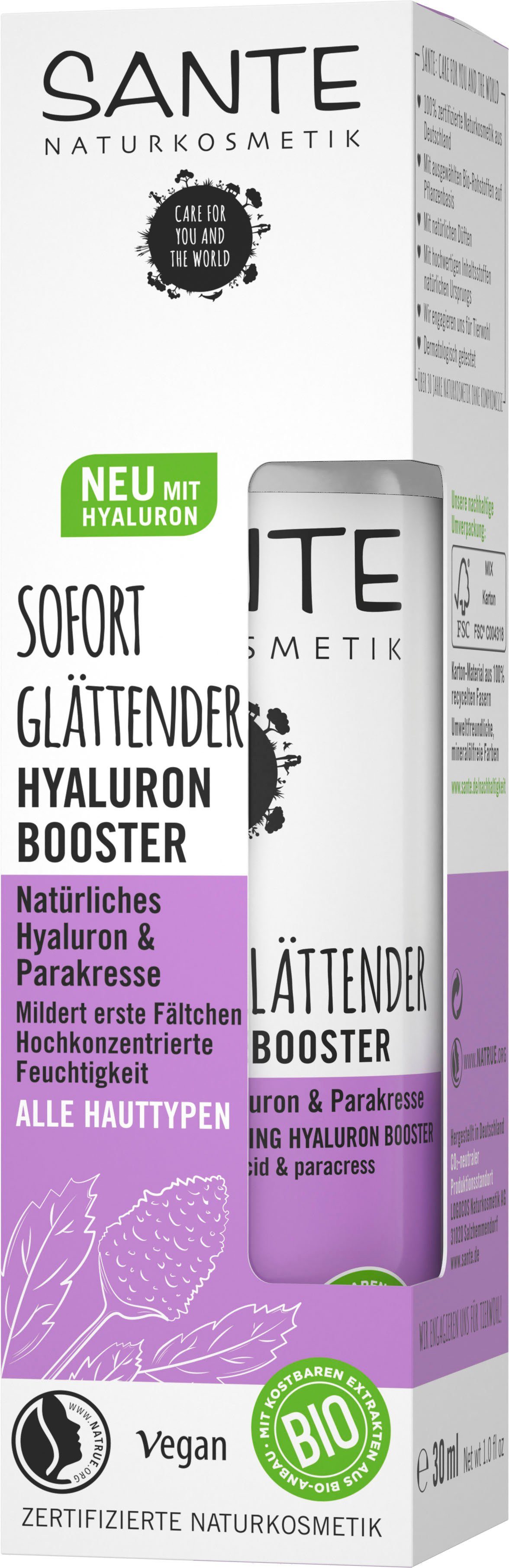 Gesichtsserum SANTE Booster Sofort Glättender Hyaluron