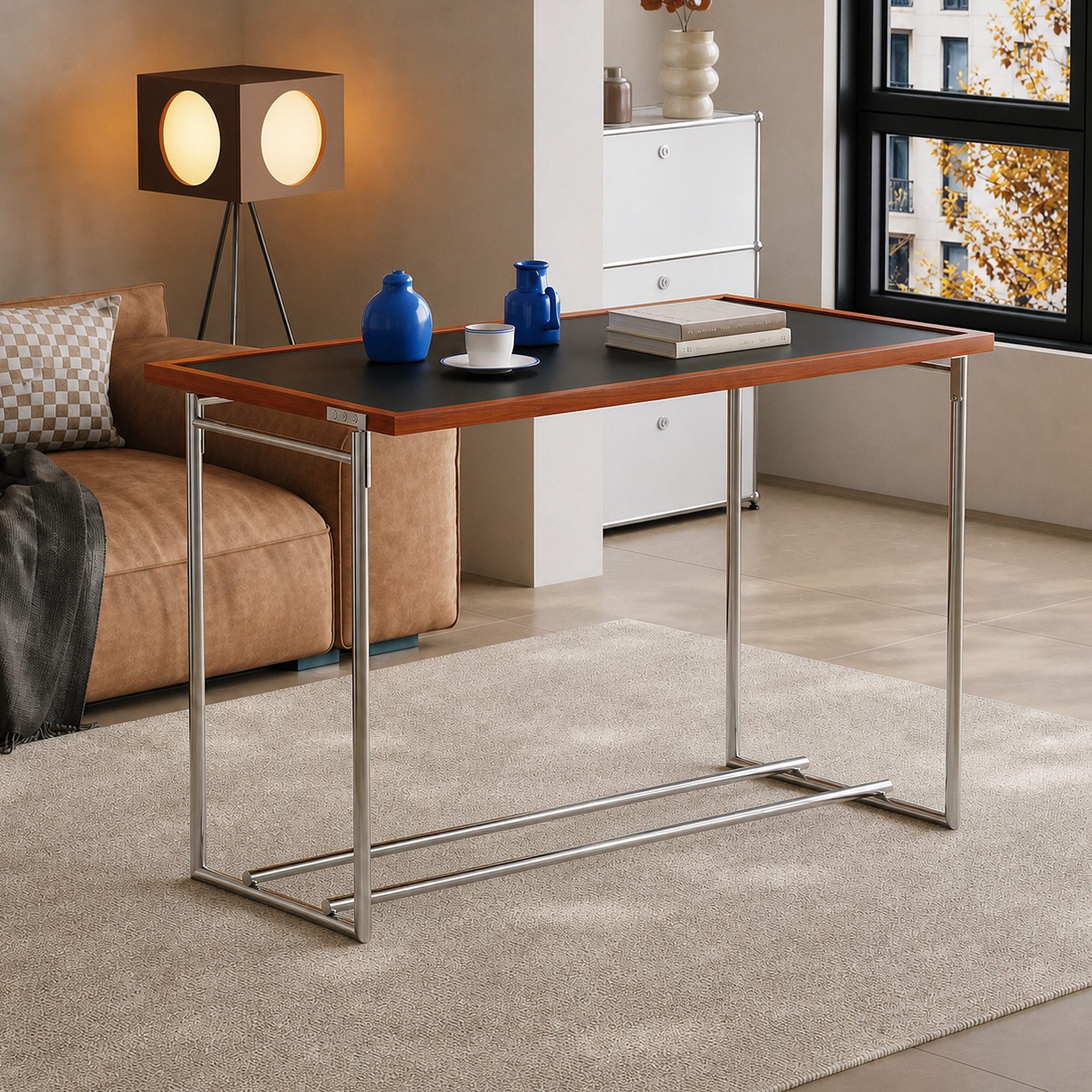oleyluckidea Couchtisch 90°drehbar,2-in-1 Umklappbare wohnzimmertisch 127cm (1 Tisch), Breite des Couchtisches: 127 cm, Breite des Schreibtisches: 123 cm