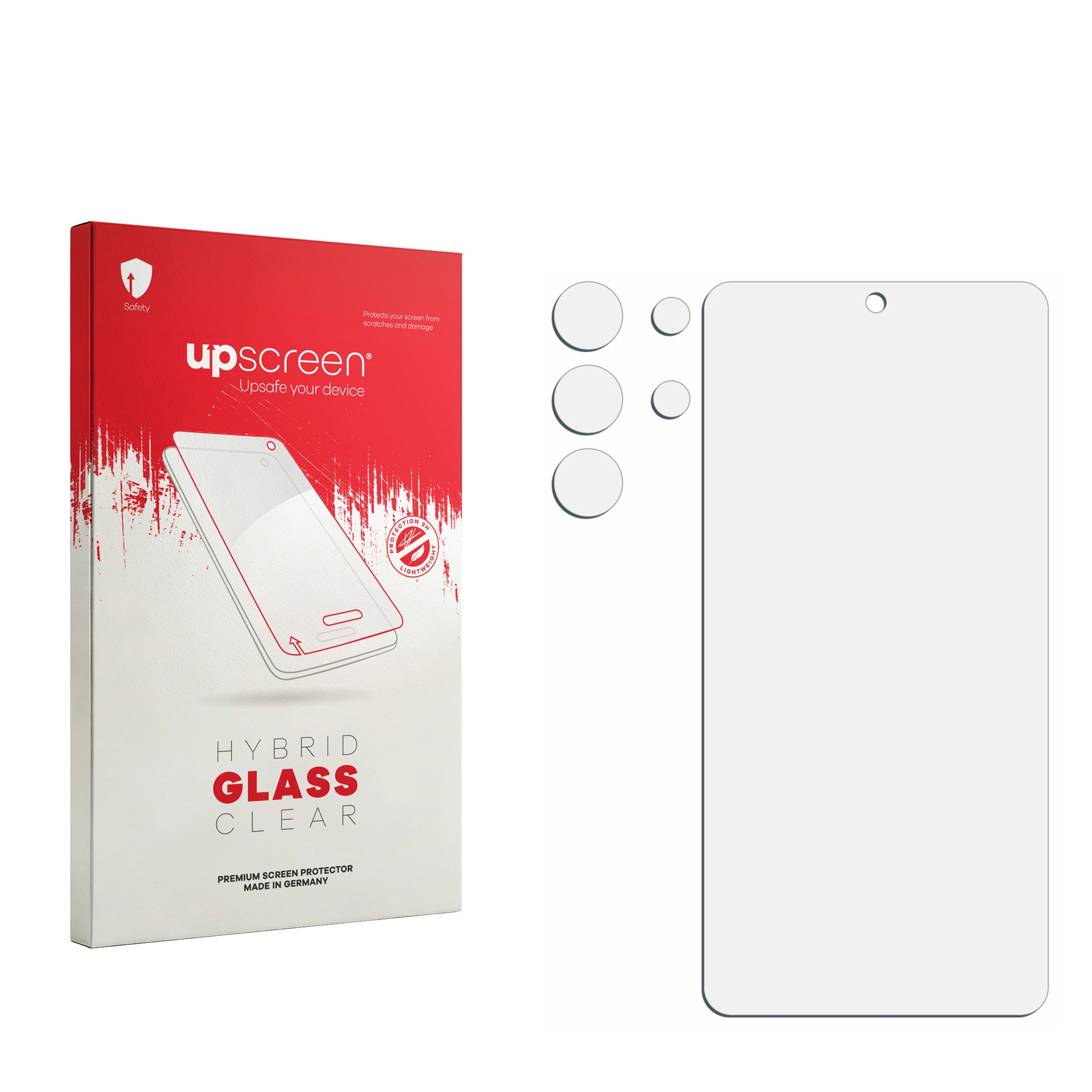 upscreen Displayschutzglas Folie für Samsung Galaxy S26 Ultra (Display+Kamera), Schutzfolie Glas Panzer Display Schutz klar