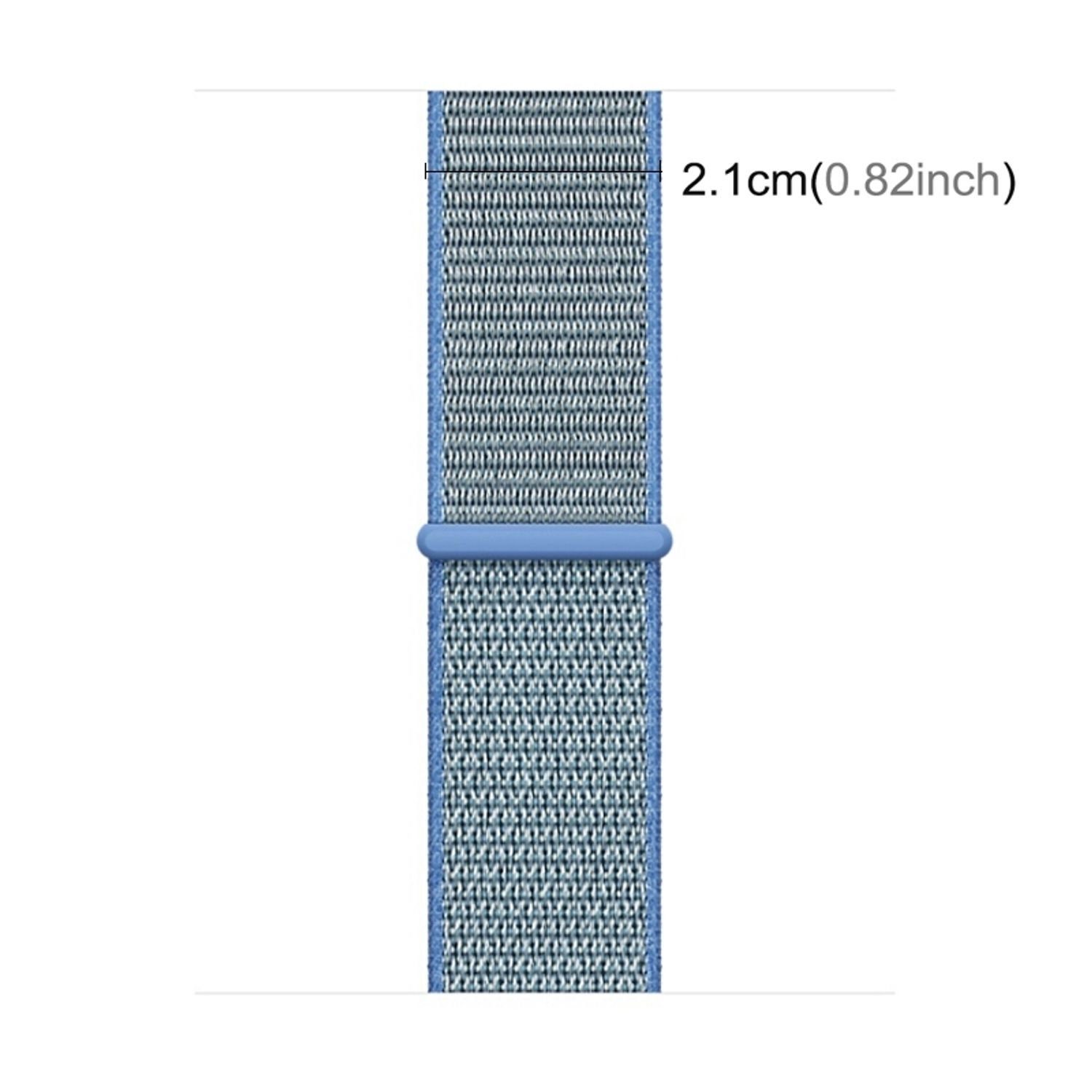 / Arm 45 mm Design Nylon Loop König Band Sport Armband Smartwatch-Armband 42 mm / mm, Blau 44