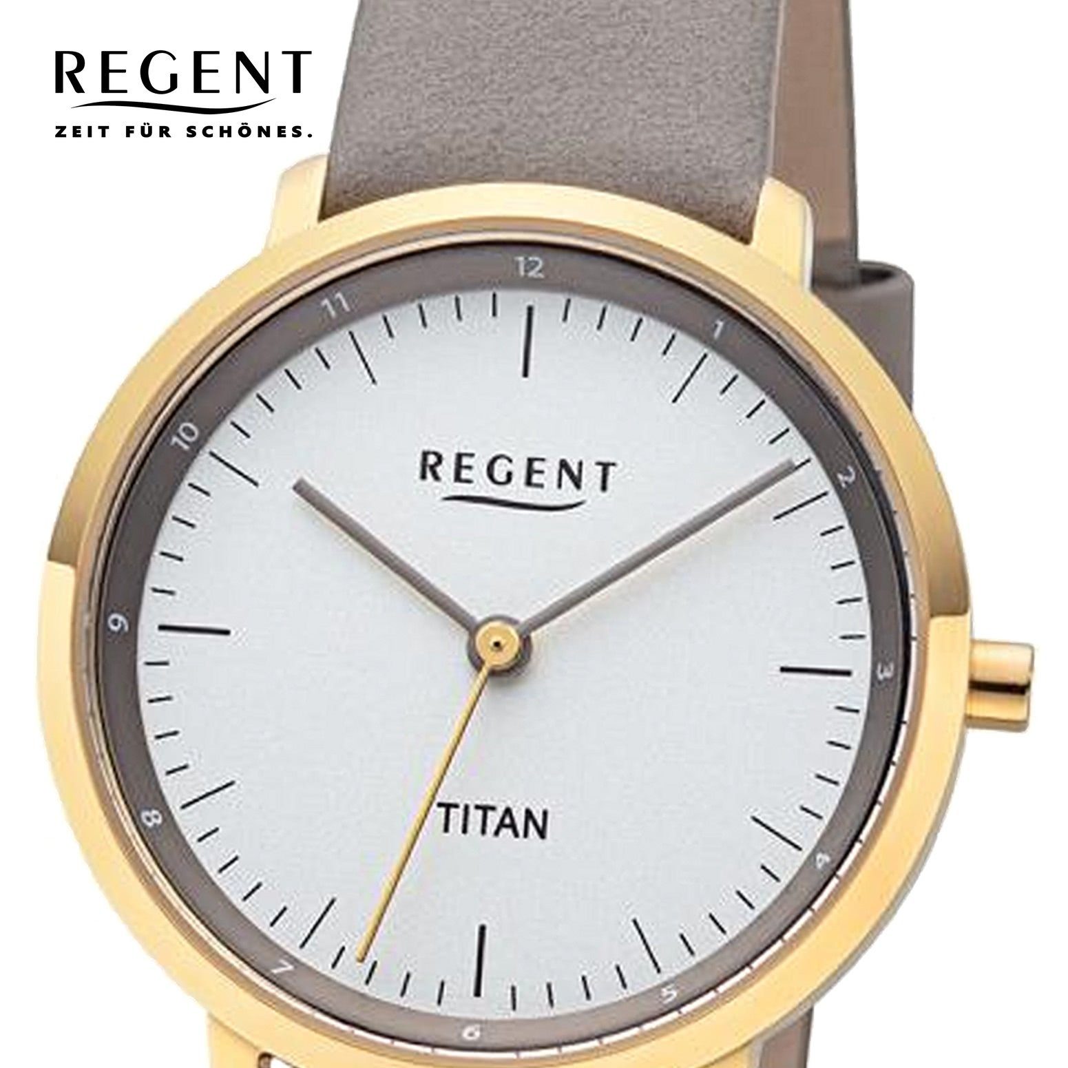 Regent Quarzuhr Regent Damen Titan-Armbanduhr Analog, (Analoguhr), Damen Ar günstig online kaufen