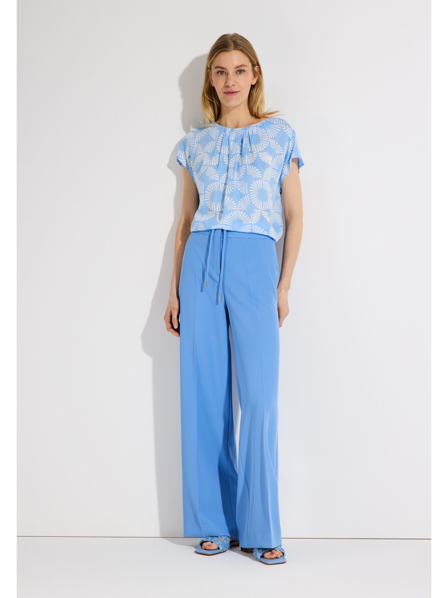 MORE&MORE Stoffhose fließend, weite Hose günstig online kaufen