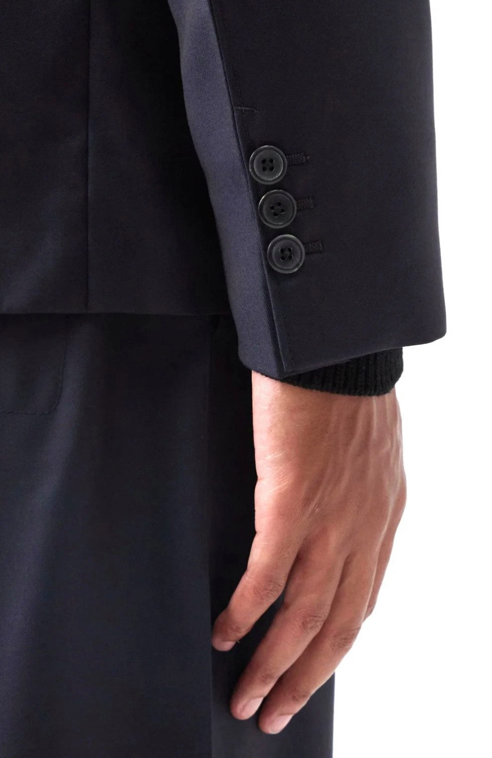 PRADA Sakko Batavia-Wolle Blazer Jacke Made in Italy Prada-Dreieckslogo aus Stoff auf der linken Brust