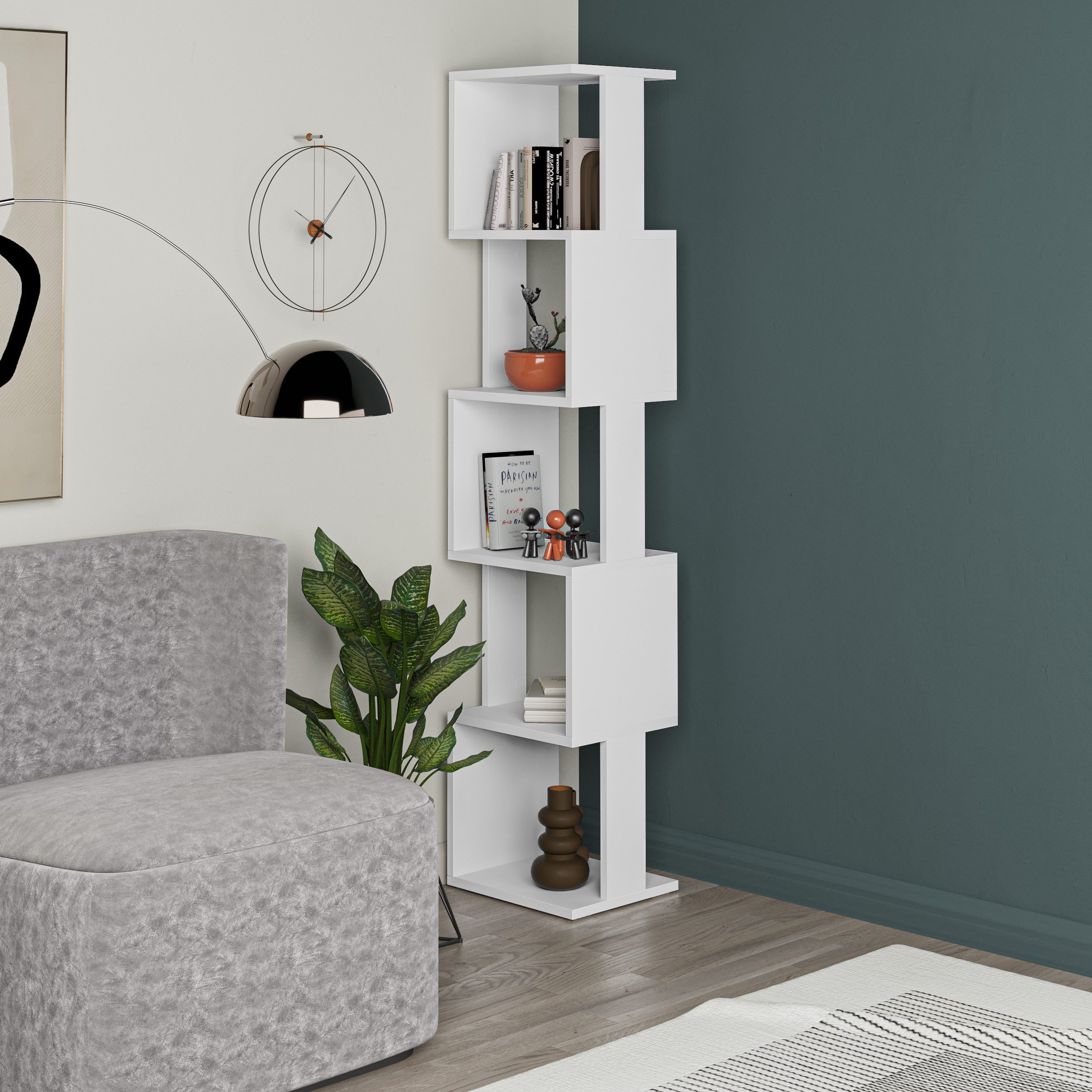 Decortie Bücherregal Piri, Modernes Bücherregal Display günstig online kaufen