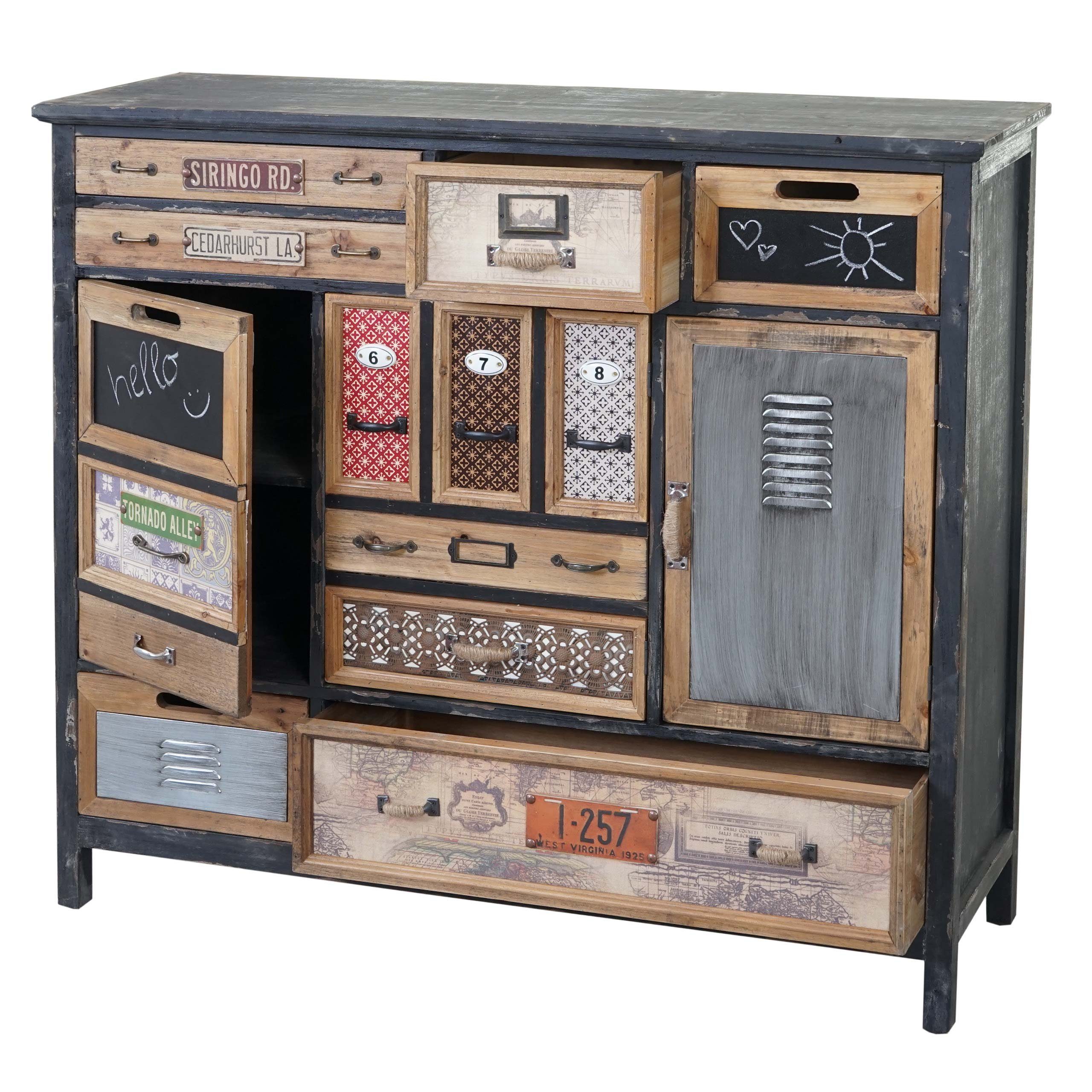 MCW Apothekerschrank MCW-A43-100 Shabby-Look, Komplett fertig montiert