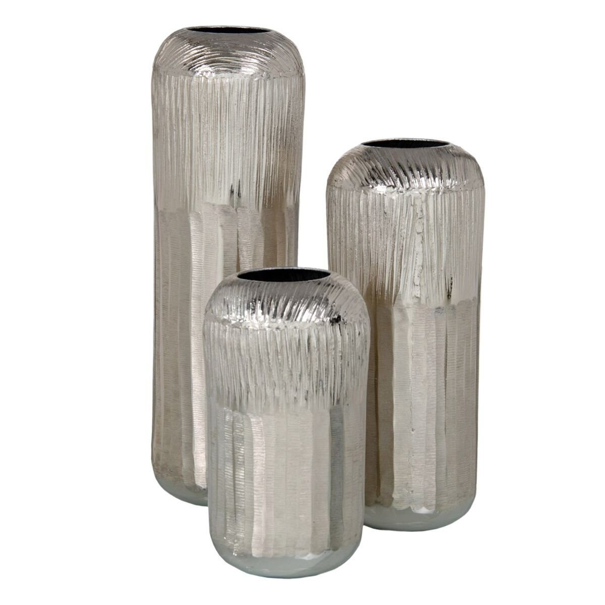 Bigbuy 15 Dekovase Aluminium 48 Vase Silber x 15 x cm