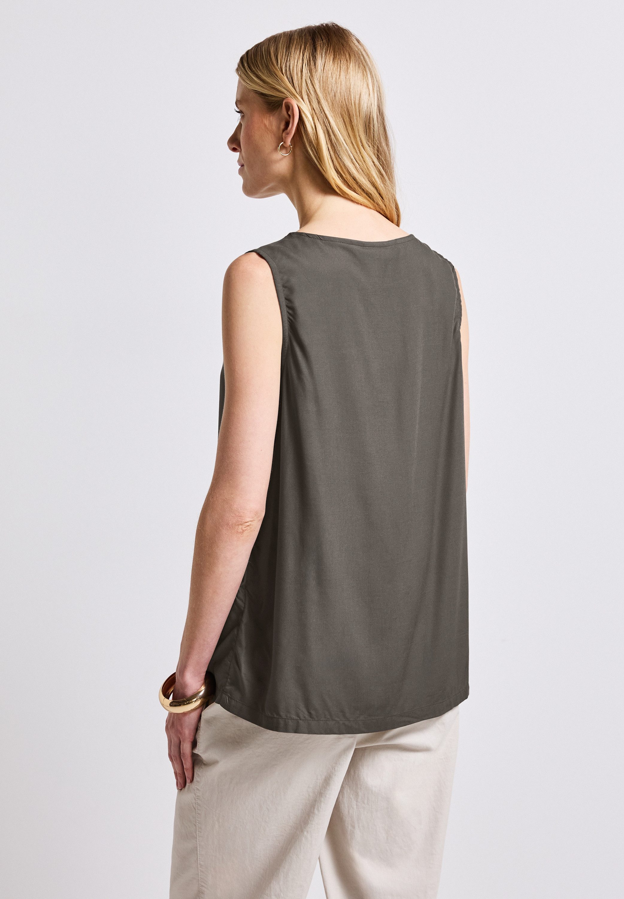 STREET ONE Blusentop mit Raffung günstig online kaufen