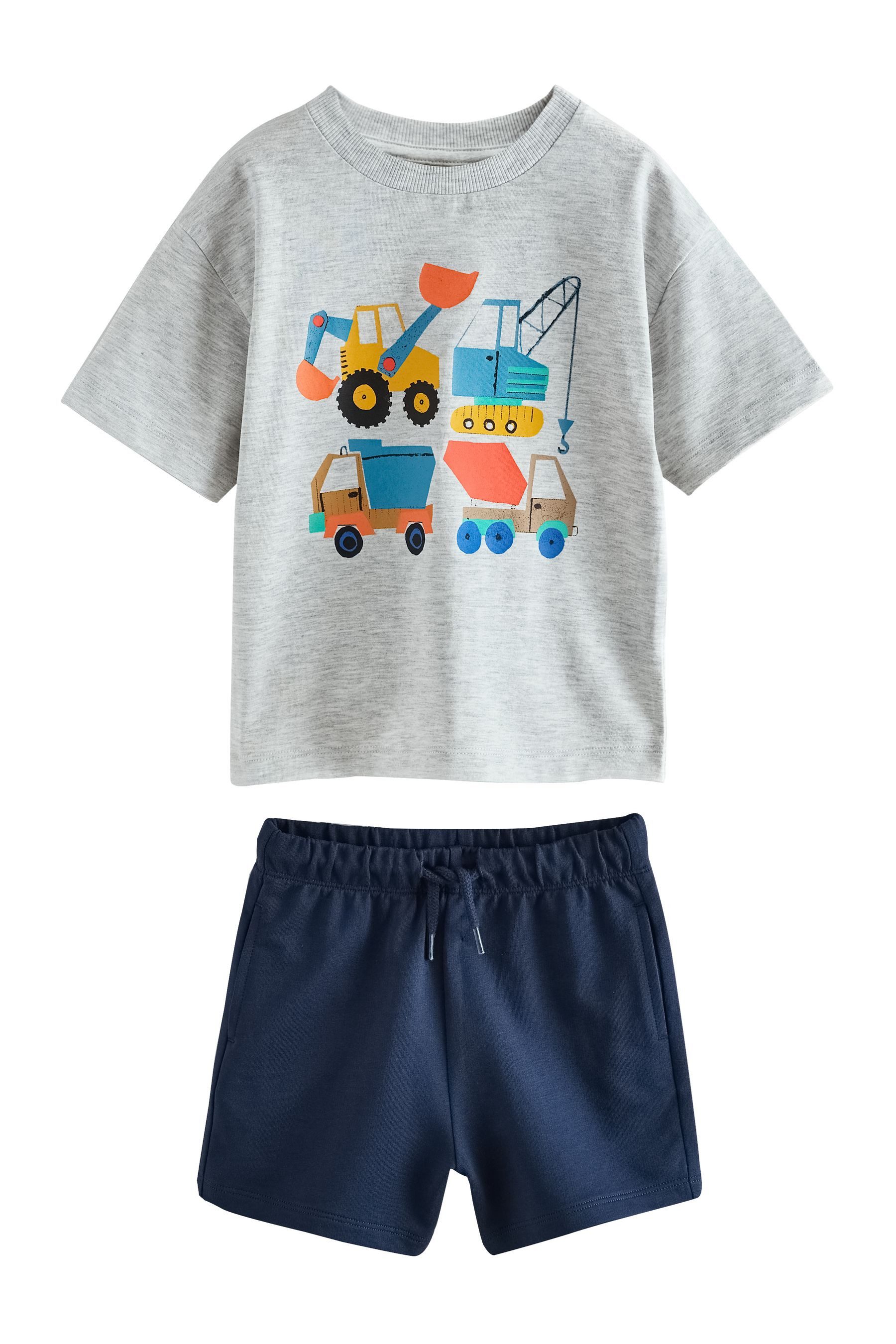 Next T-Shirt & Shorts Kurzärmeliges T-Shirt und Shorts im Set (2-tlg)