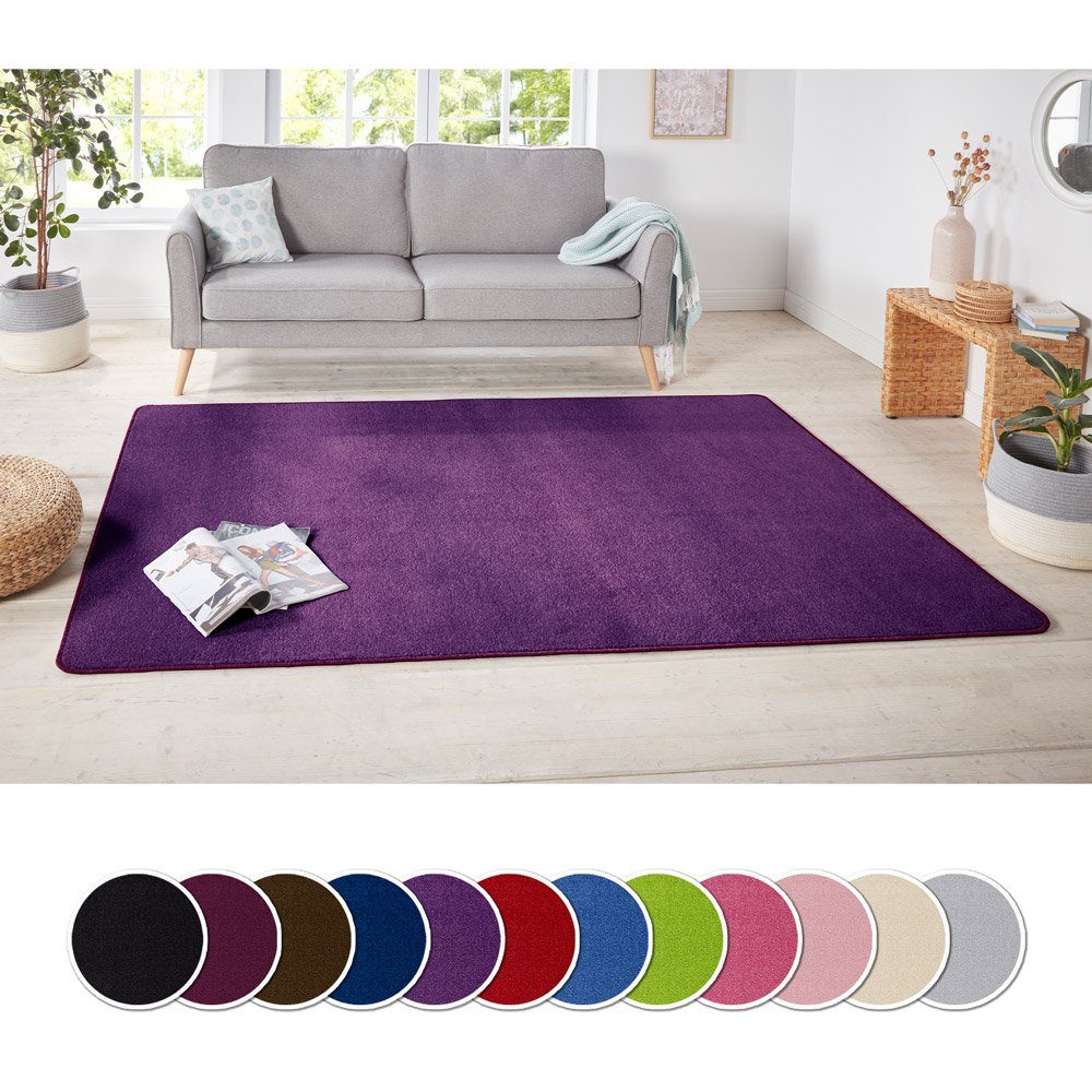 HANSE Home Teppich Teppich Nasty violett, rechteckig, Höhe: 8.5 mm