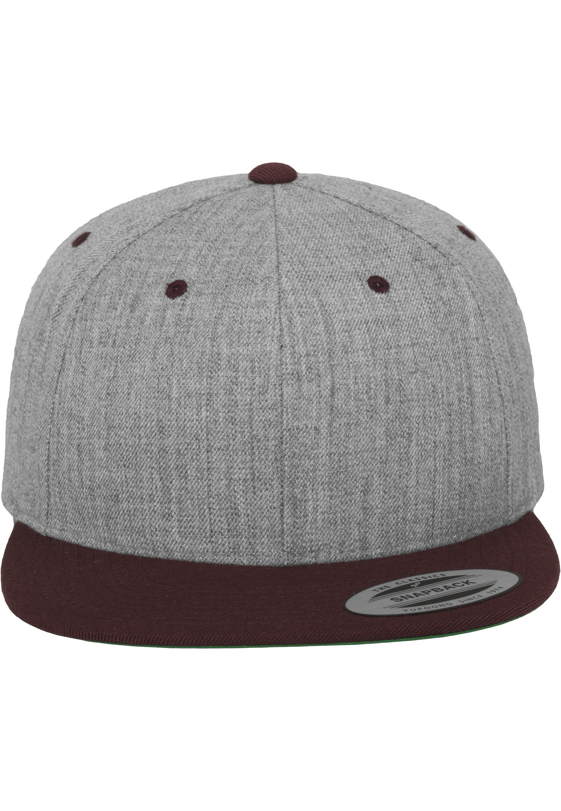 heather grey / maroon