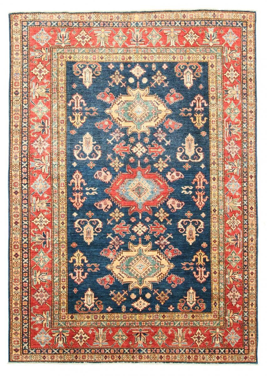 Orientteppich Kazak 182x252 Handgeknüpfter Orientteppich, Nain Trading, rechteckig, Höhe: 5 mm