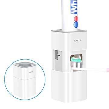 MECO Zahnbürstenhalter, Zahnpastaspender Zahnpastapresse automatisch