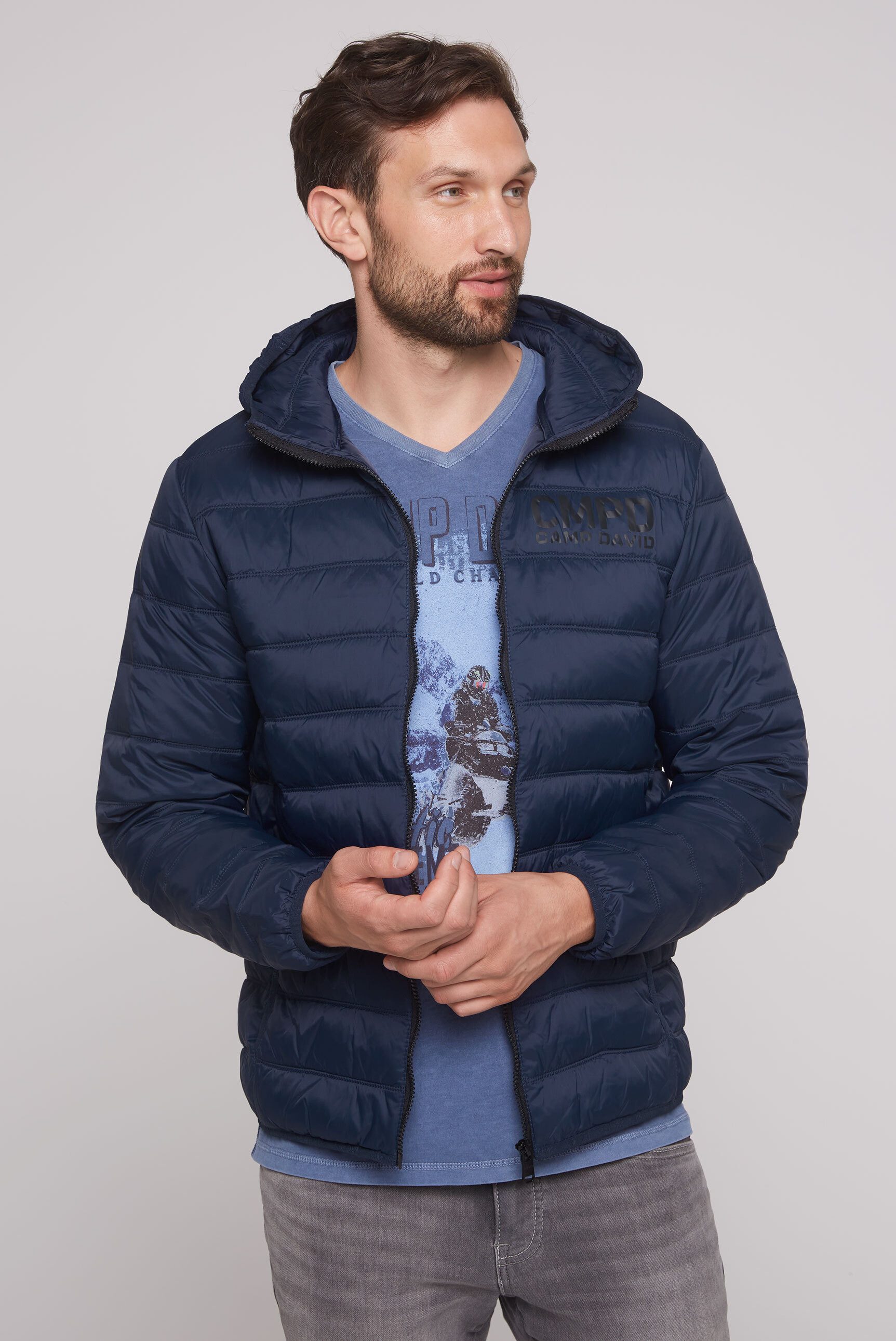 CAMP DAVID Outdoorjacke mit Innentaschen
