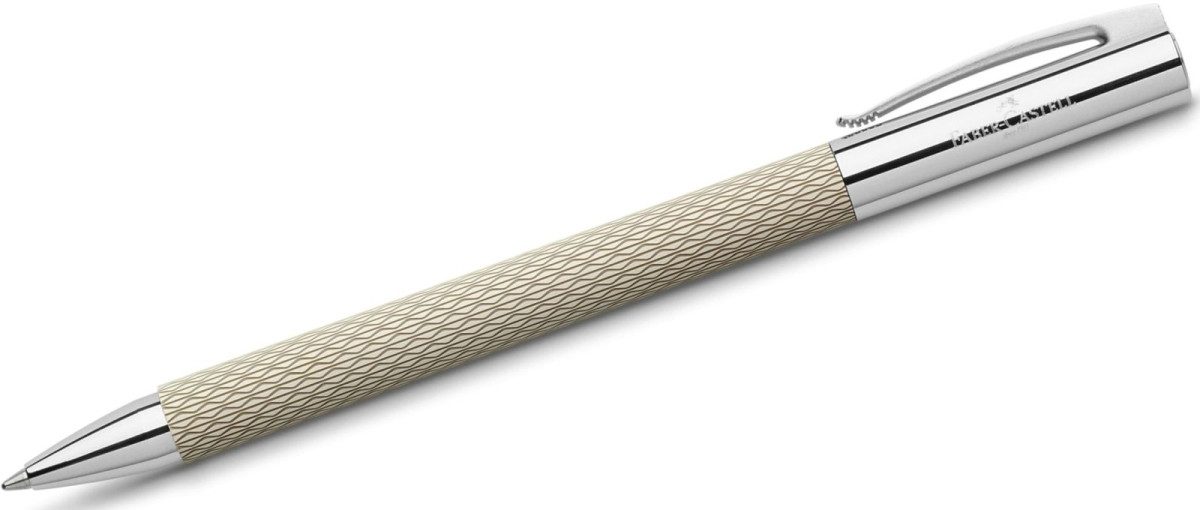 Kugelschreiber Drehkugelschreiber Ambition OpArt B White Sand