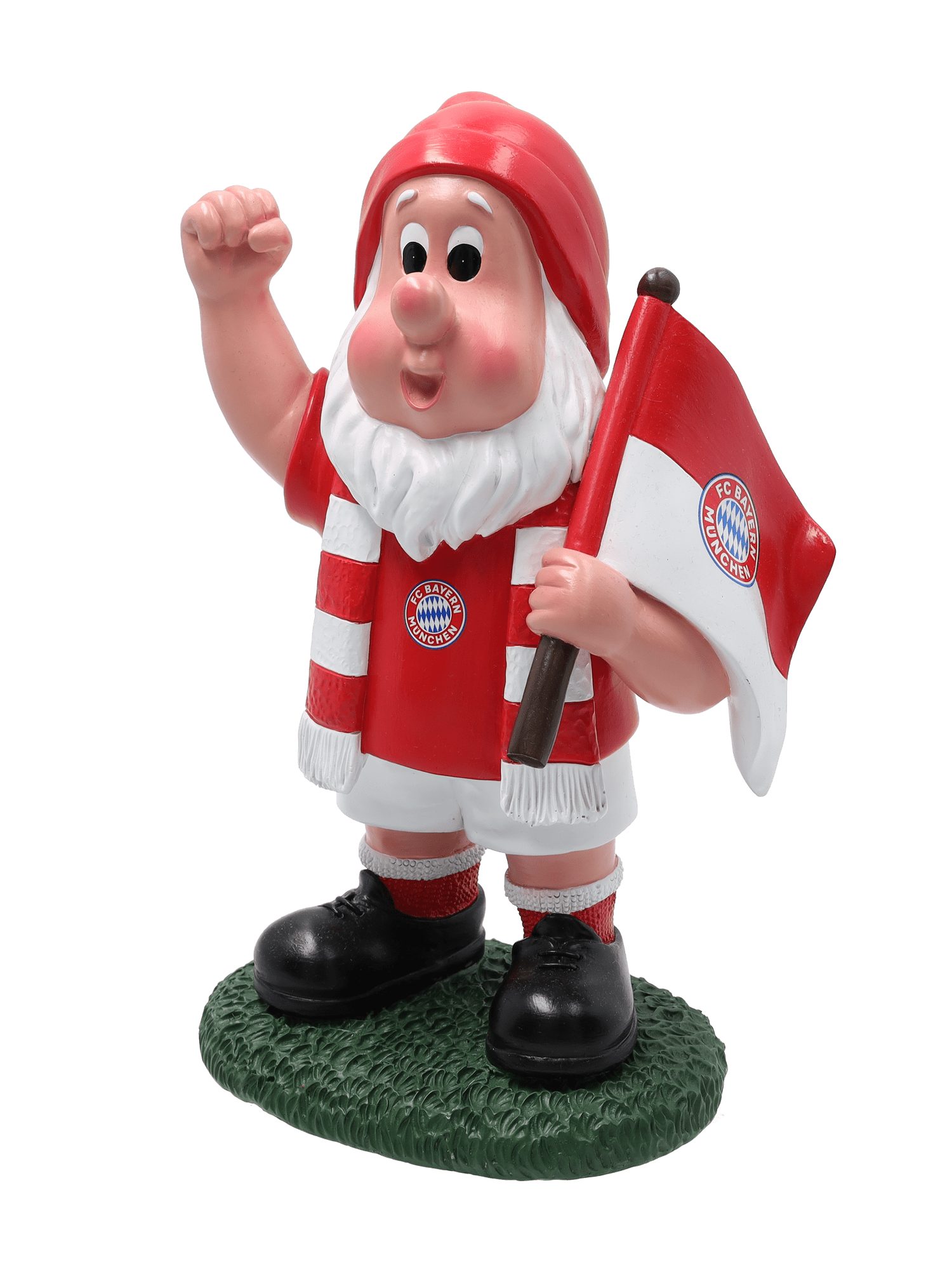 FC Bayern München Gartenzwerg FC Bayern München I Gartenzwerg Fahne I Rot/Weiß I Gartendeko