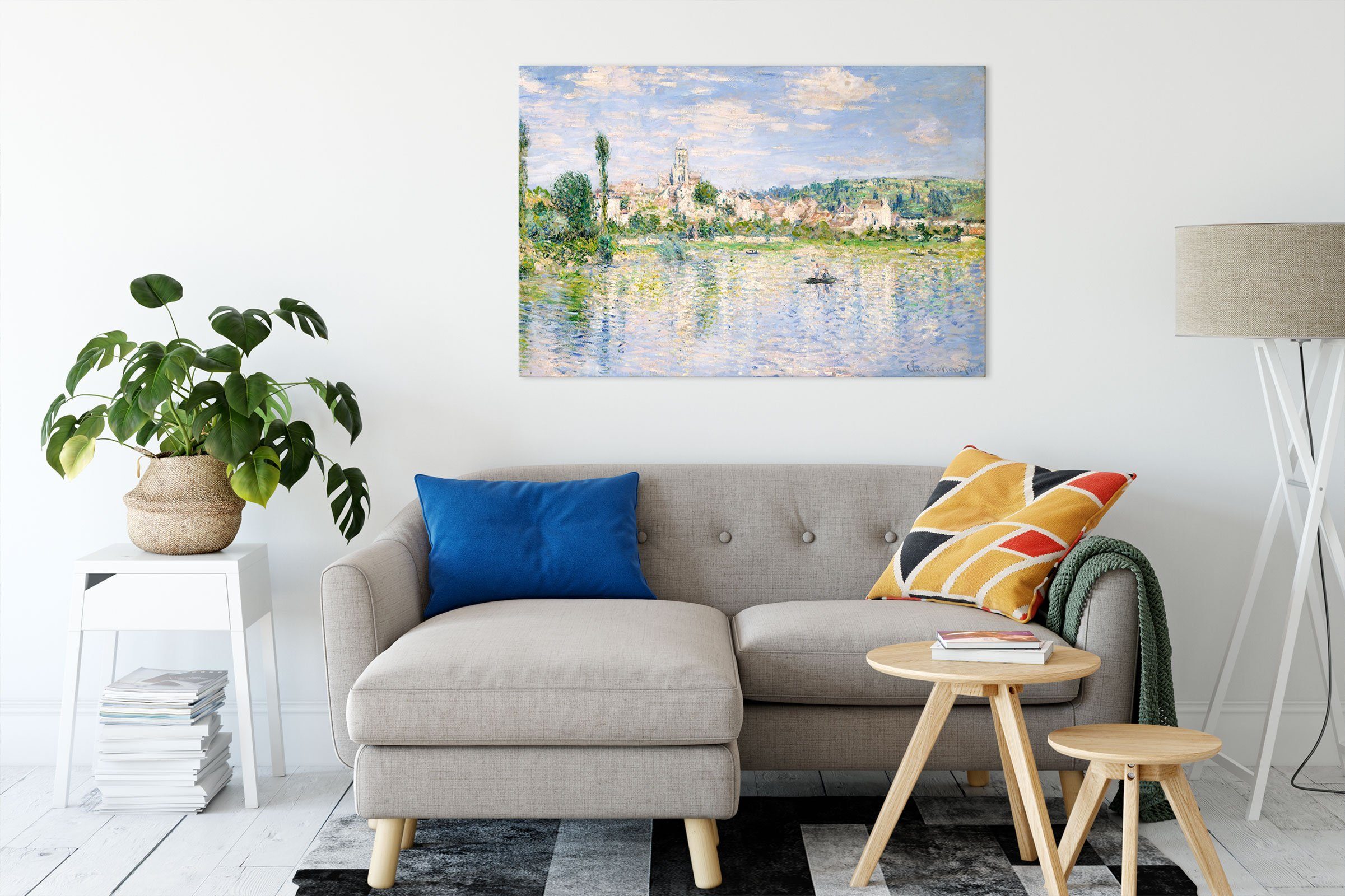 Pixxprint Leinwandbild Claude Monet - Vétheuil günstig online kaufen
