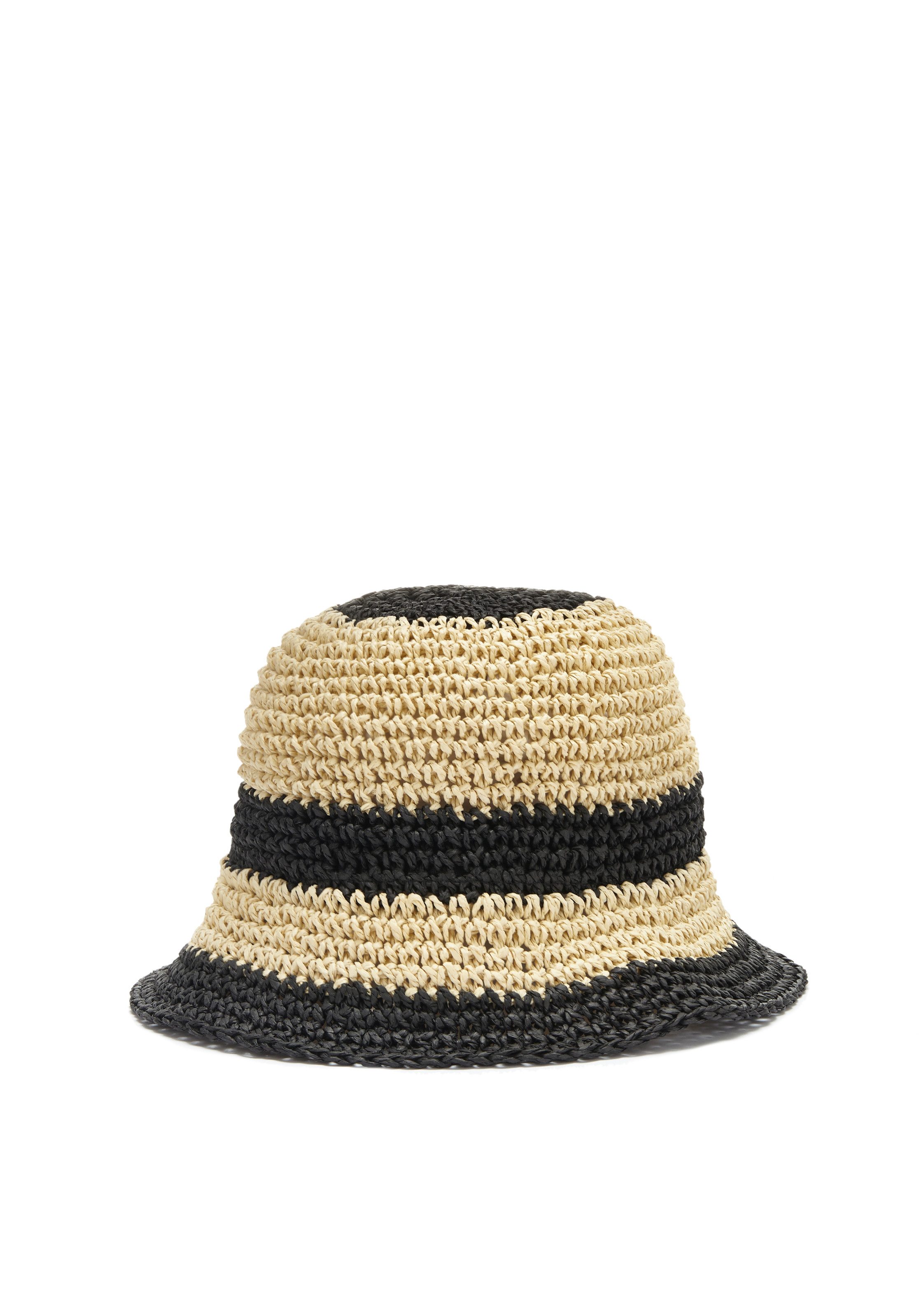LASCANA Strohhut Bucket Hat aus Stroh, Sommerhut, Kopfbedeckung VEGAN