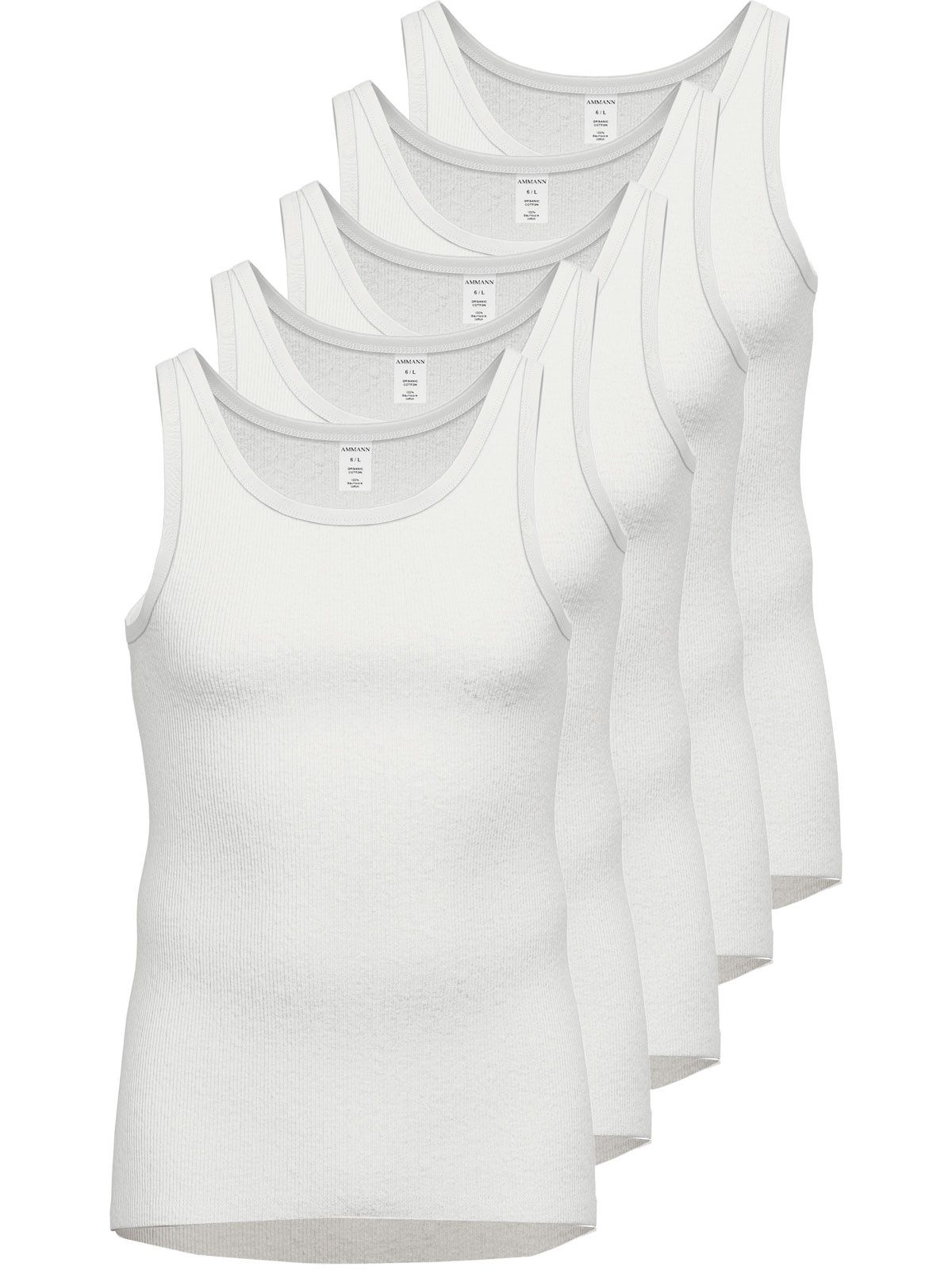 Achselhemd 5er Pack Unterhemd Day Classic / Doppelripp