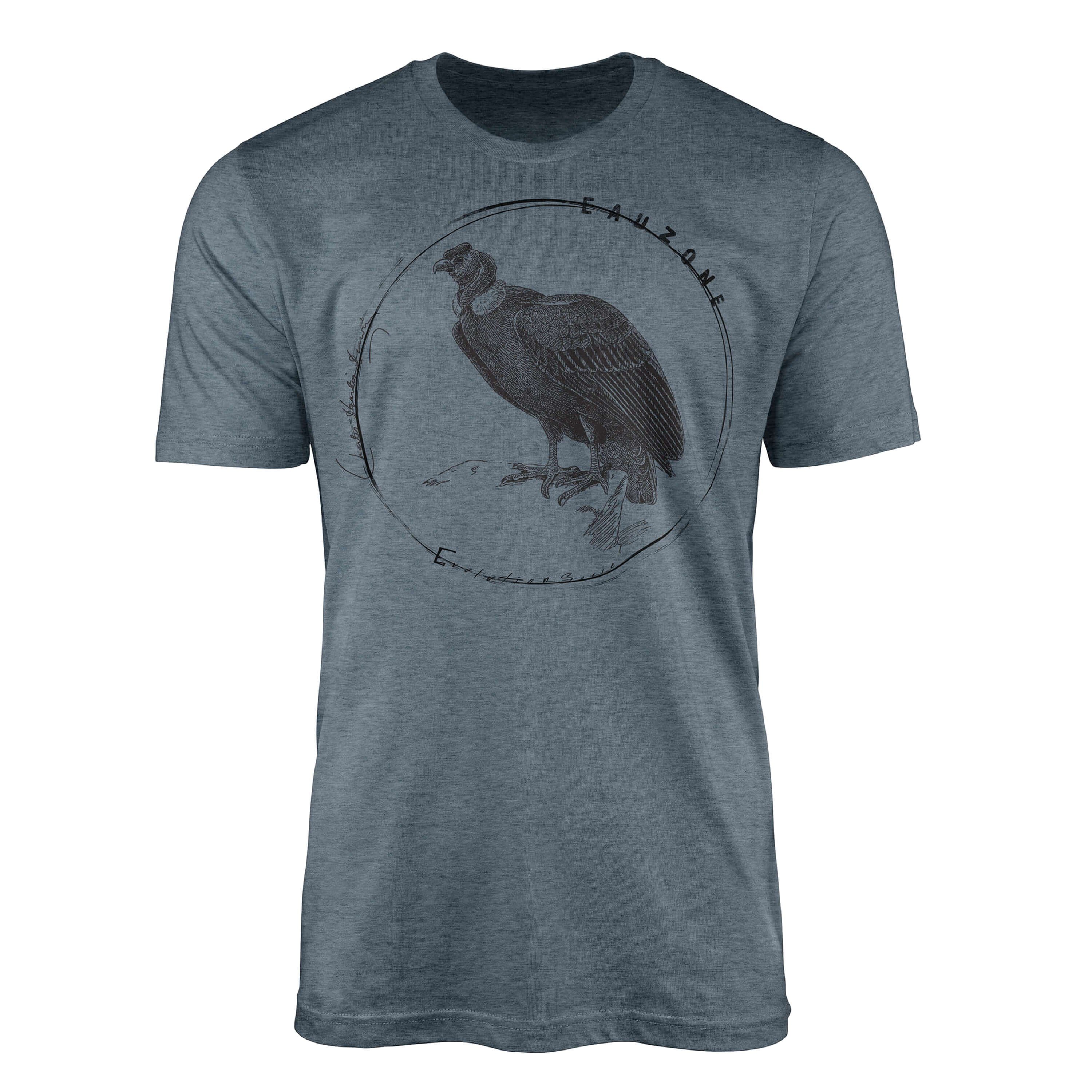 Sinus Art T-Shirt Evolution Herren T-Shirt Condor Indigo
