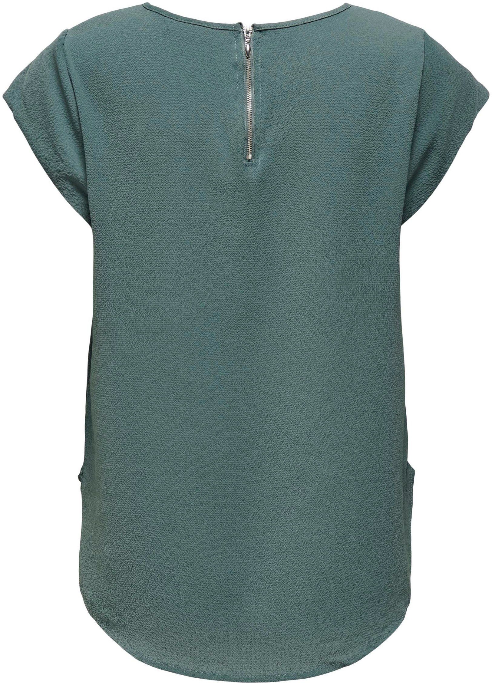 NOOS ONLY Kurzarmbluse green SOLID S/S PTM ONLVIC balsam TOP