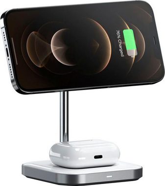 Satechi Magnetic 2-in-1 Wireless Charging Stand Smartphone-Ladegerät