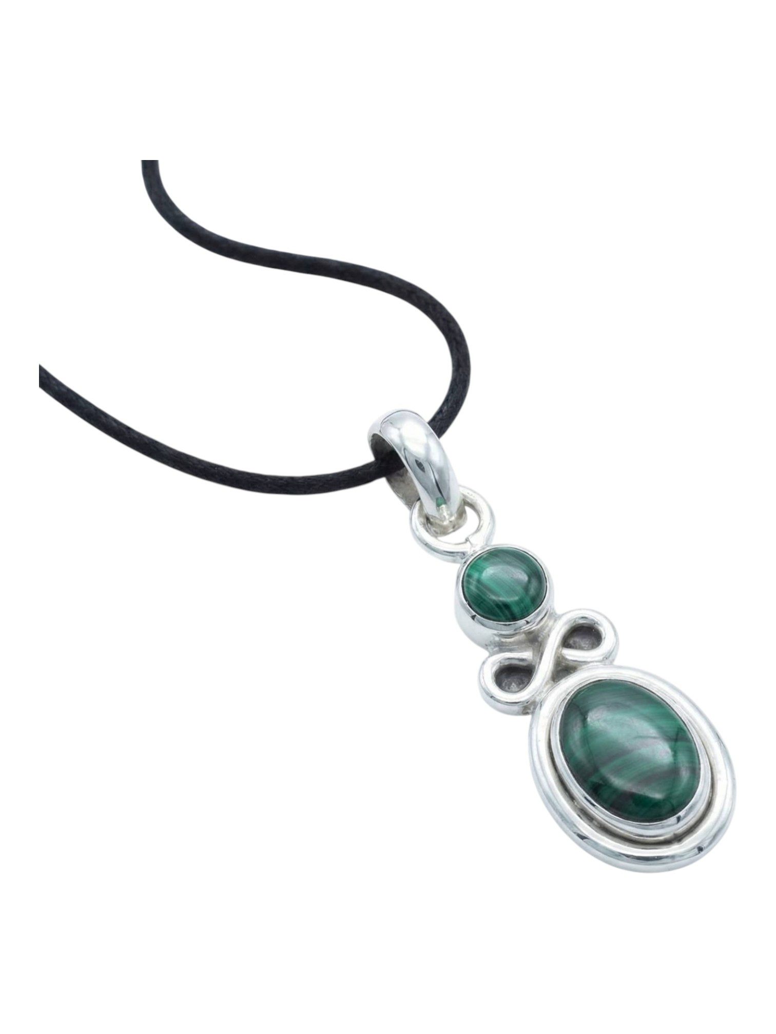 Kettenanhänger IGIRI aus 925 Silber mit Malachit
