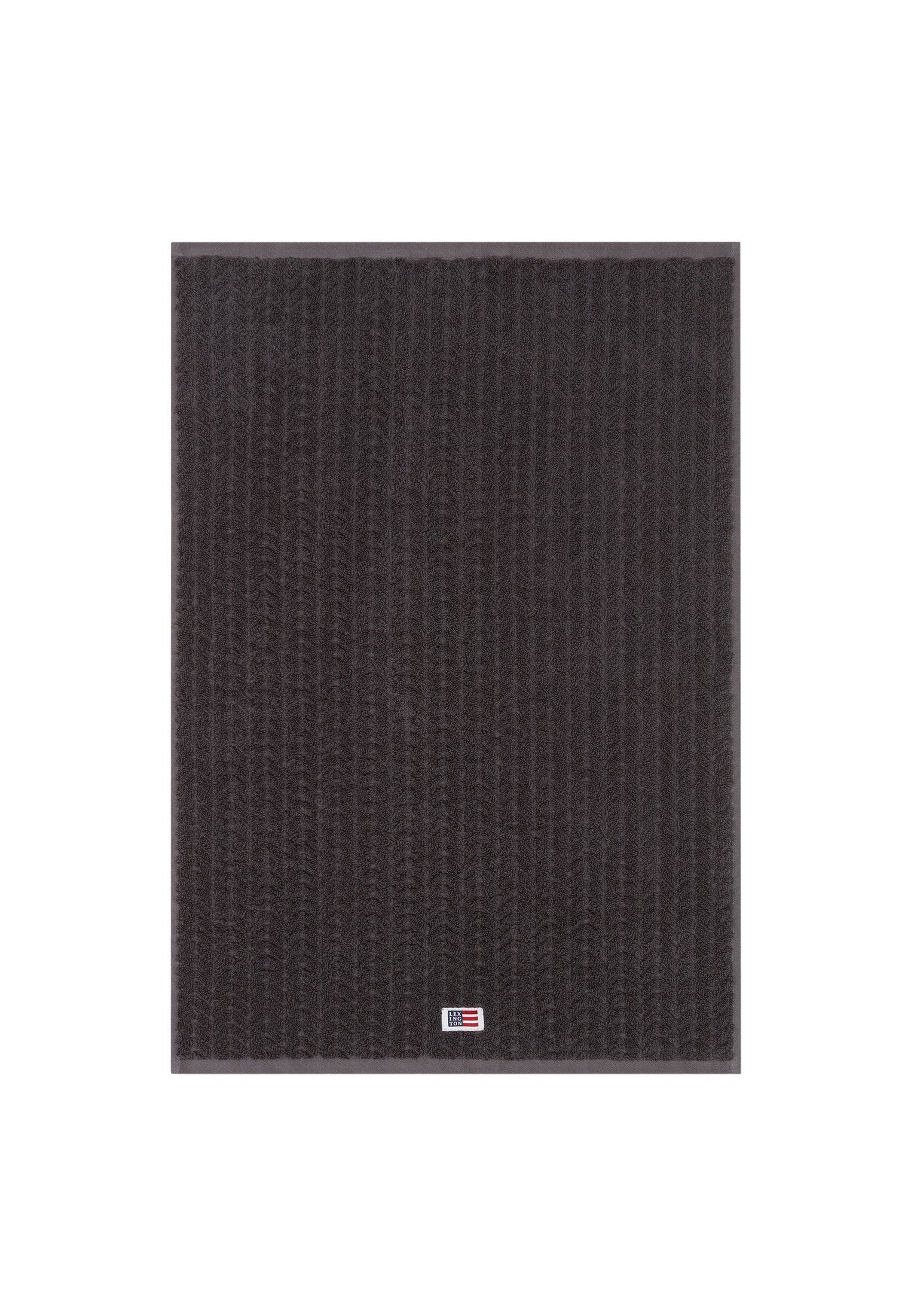Lexington Structured Handtuch Towel Terry Cotton/Lyocell charcoal