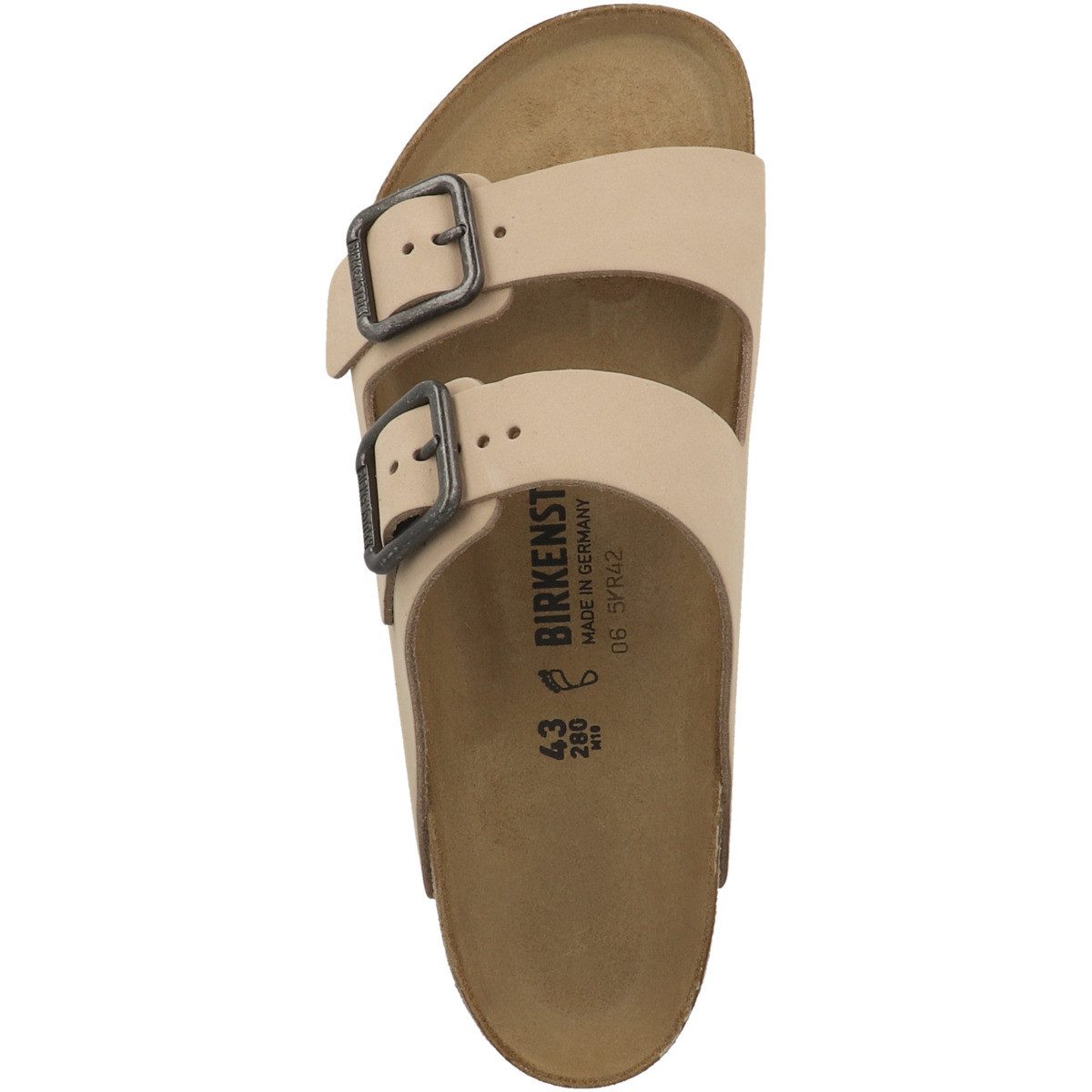 Birkenstock Arizona Wire Buckle Nubukleder normal Sandale Sandaletten, Sommerschuhe, Badeschuhe, Riemchen, Schlappen