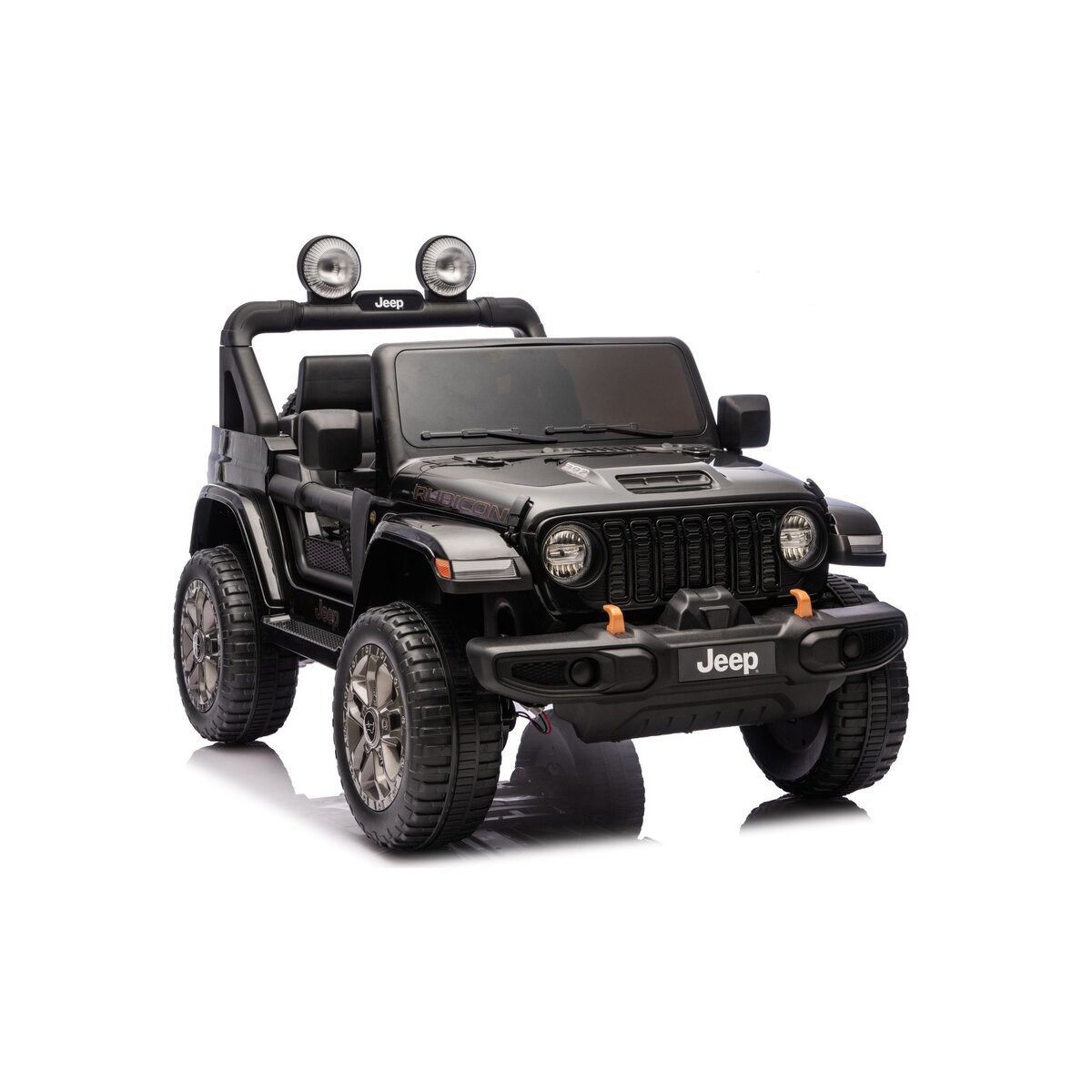 Wisam Elektro-Kinderauto Jeep Rubicon 4x4 DK-JWR556 4x200W 24V Schwarzes