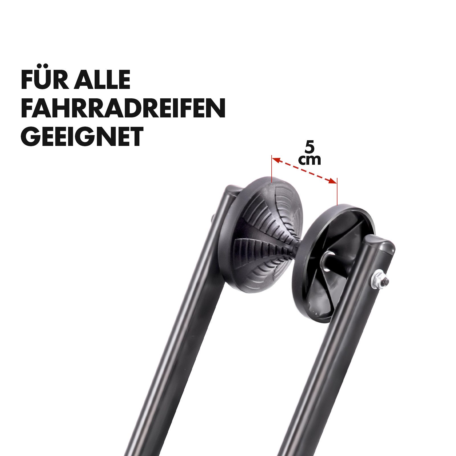 Floordirekt Fahrradständer Bodenparker Finn, Faltbarer Stahlständer, Platzsparend und Stabil