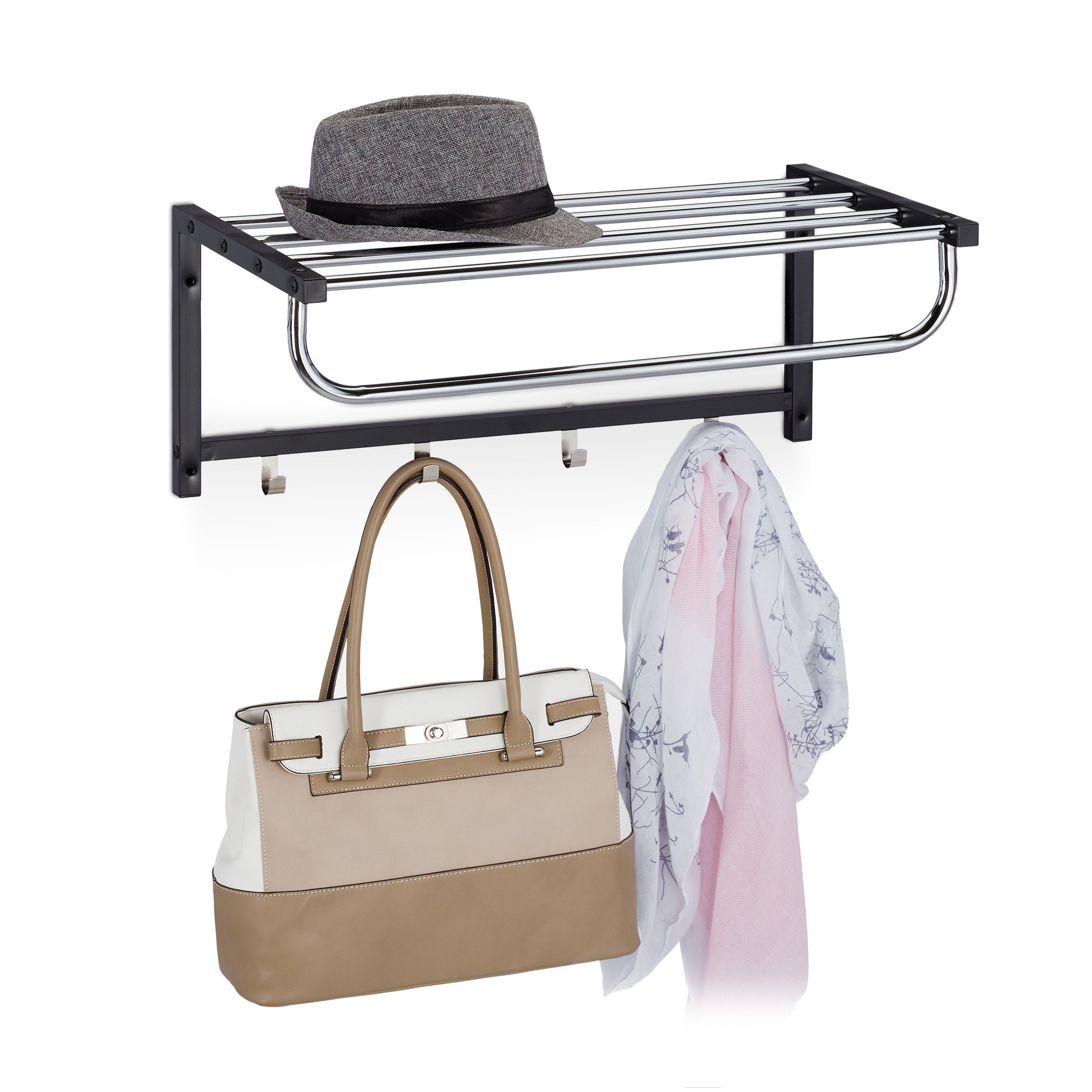 relaxdays Wandgarderobe »Wandgarderobe mit Ablage« | OTTO