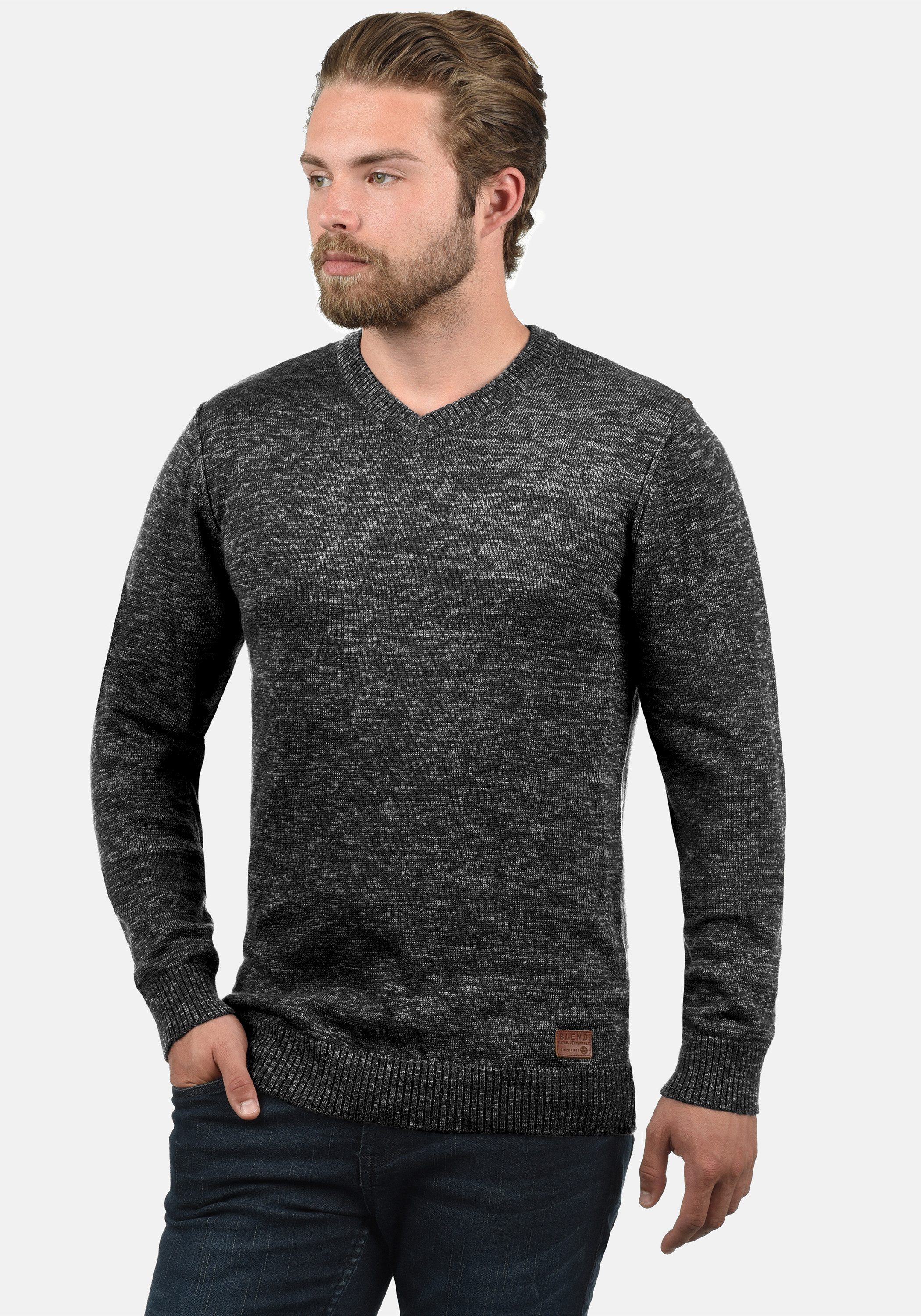 Blend Strickpullover BHDansel Feinstrickpullover mit V-Ausschnitt günstig online kaufen