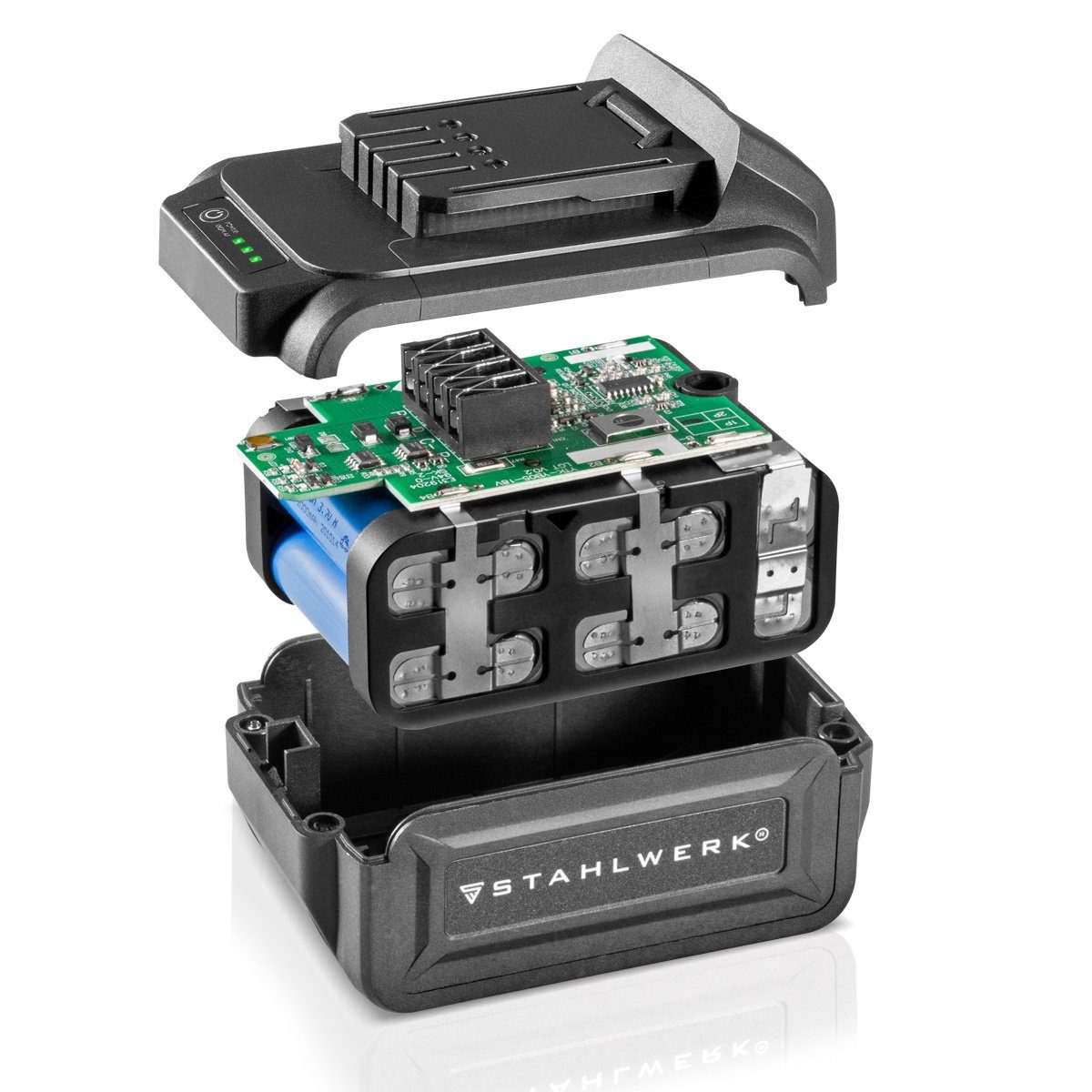 STAHLWERK 20 V Akku 4Ah Li-Ion Ersatzakku für STAHLWERK Akkuschrauber Akkubohrer Batterie-Ladegerät