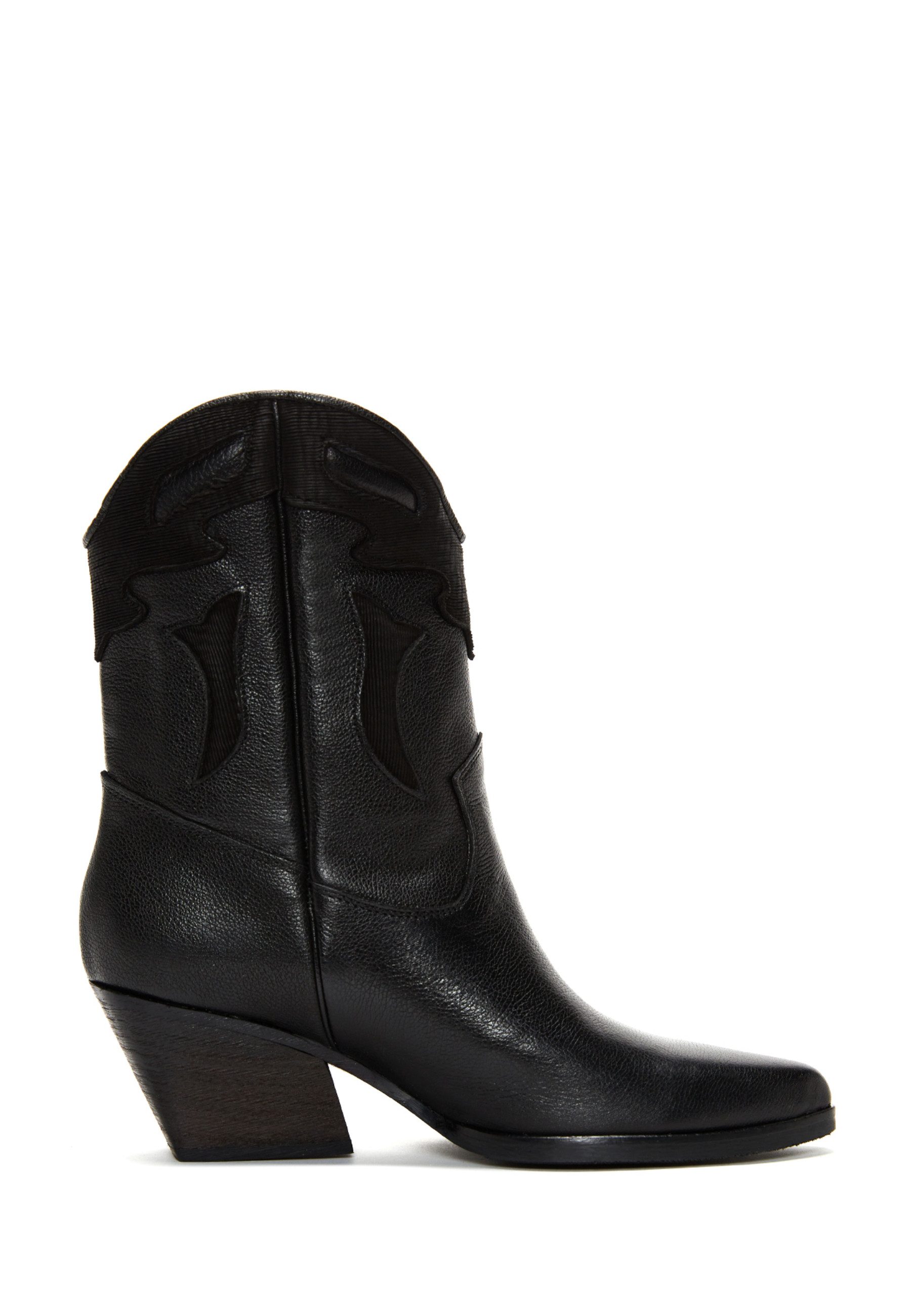 Derimod Cowboy-Stiefel aus Leder Cowboy Boots Stofffutter, Absatz 5 cm