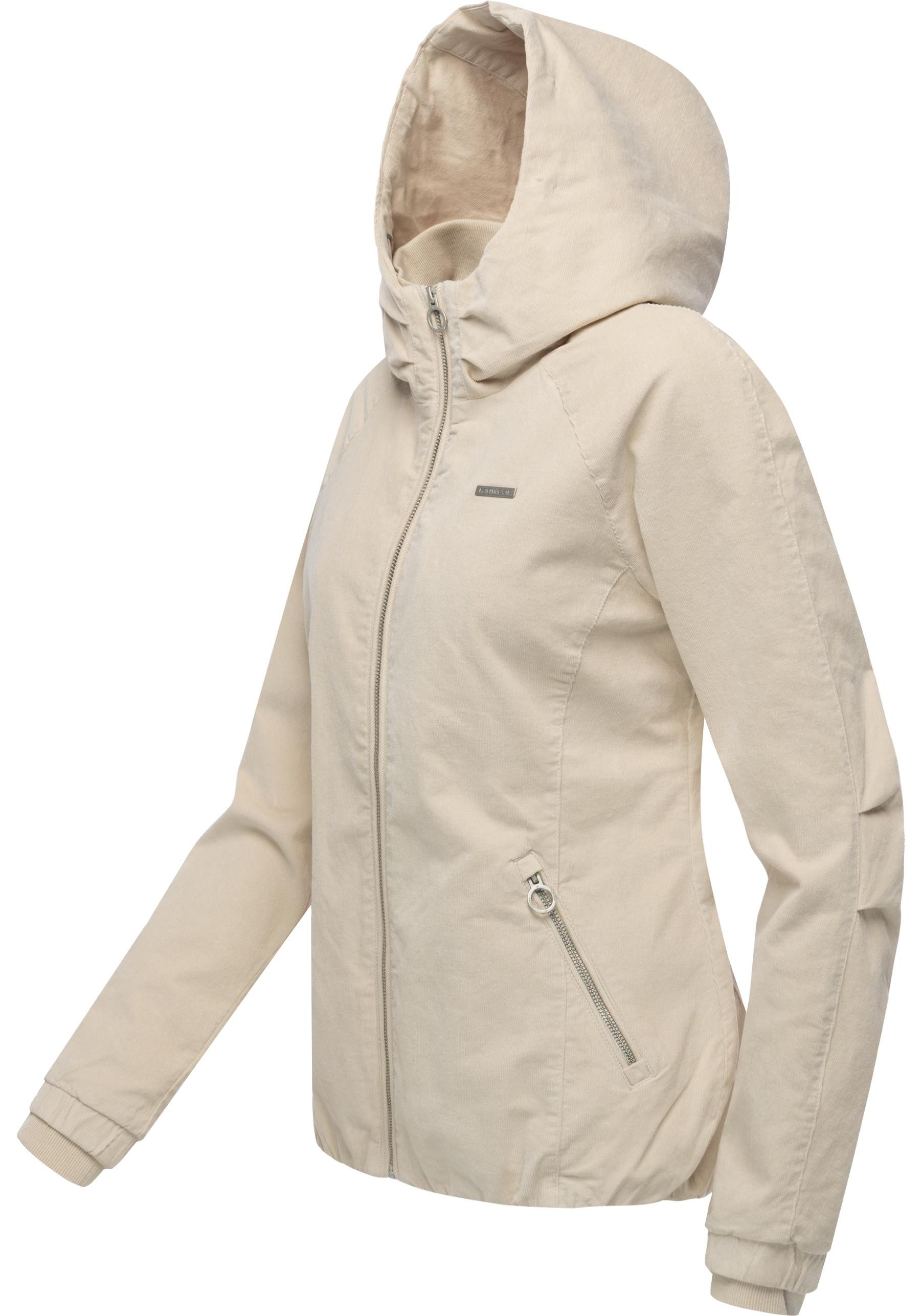 Ragwear Bomberjacke Dizzie Cordy YOUMODO Cordjacke mit verstellbarer Kapuze