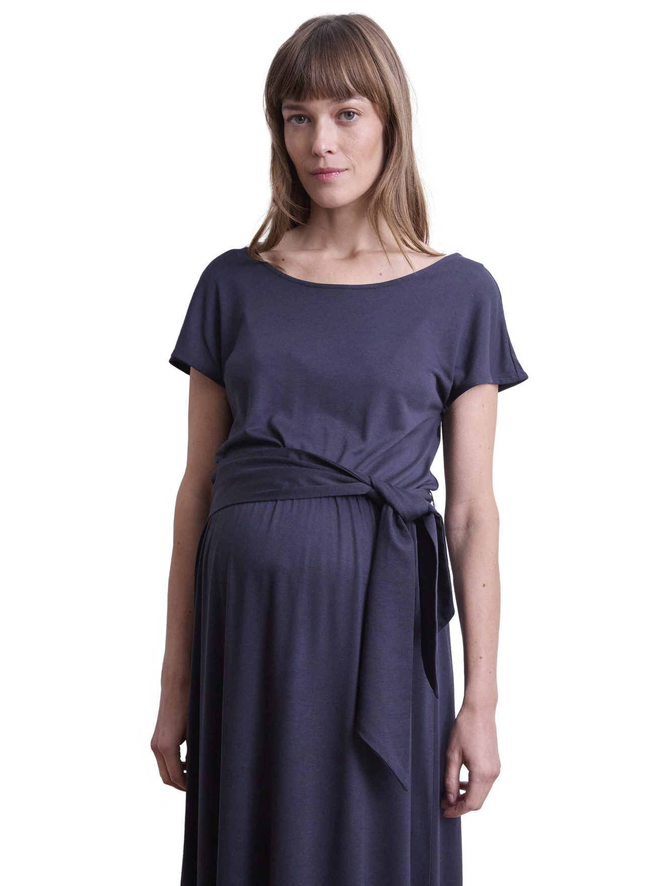 Maxikleid Langes Jerseykleid für die Schwangerschaft