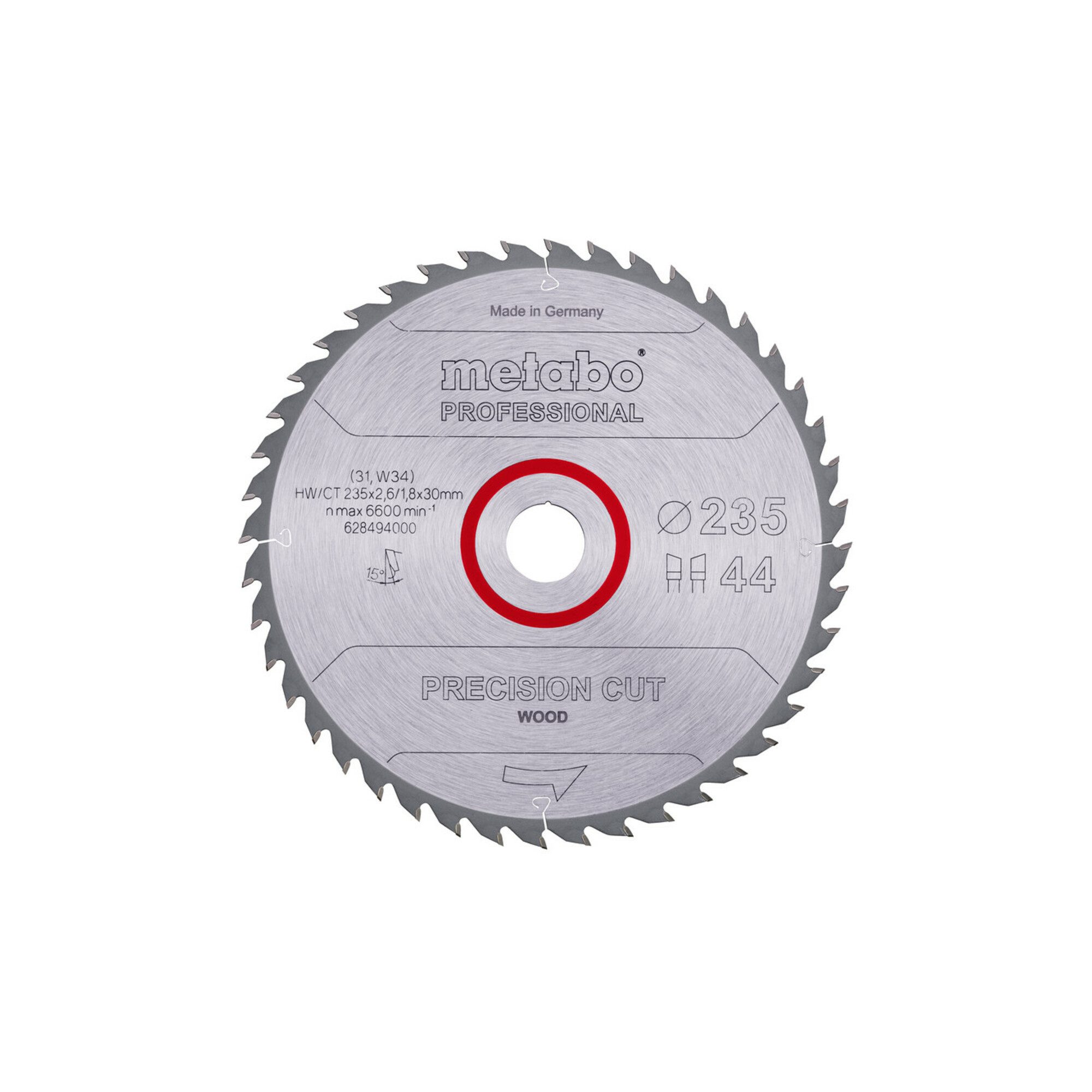 metabo Kreissägeblatt Metabo Sägeblatt "precision cut wood - professional", 235x2,6/1,8x30