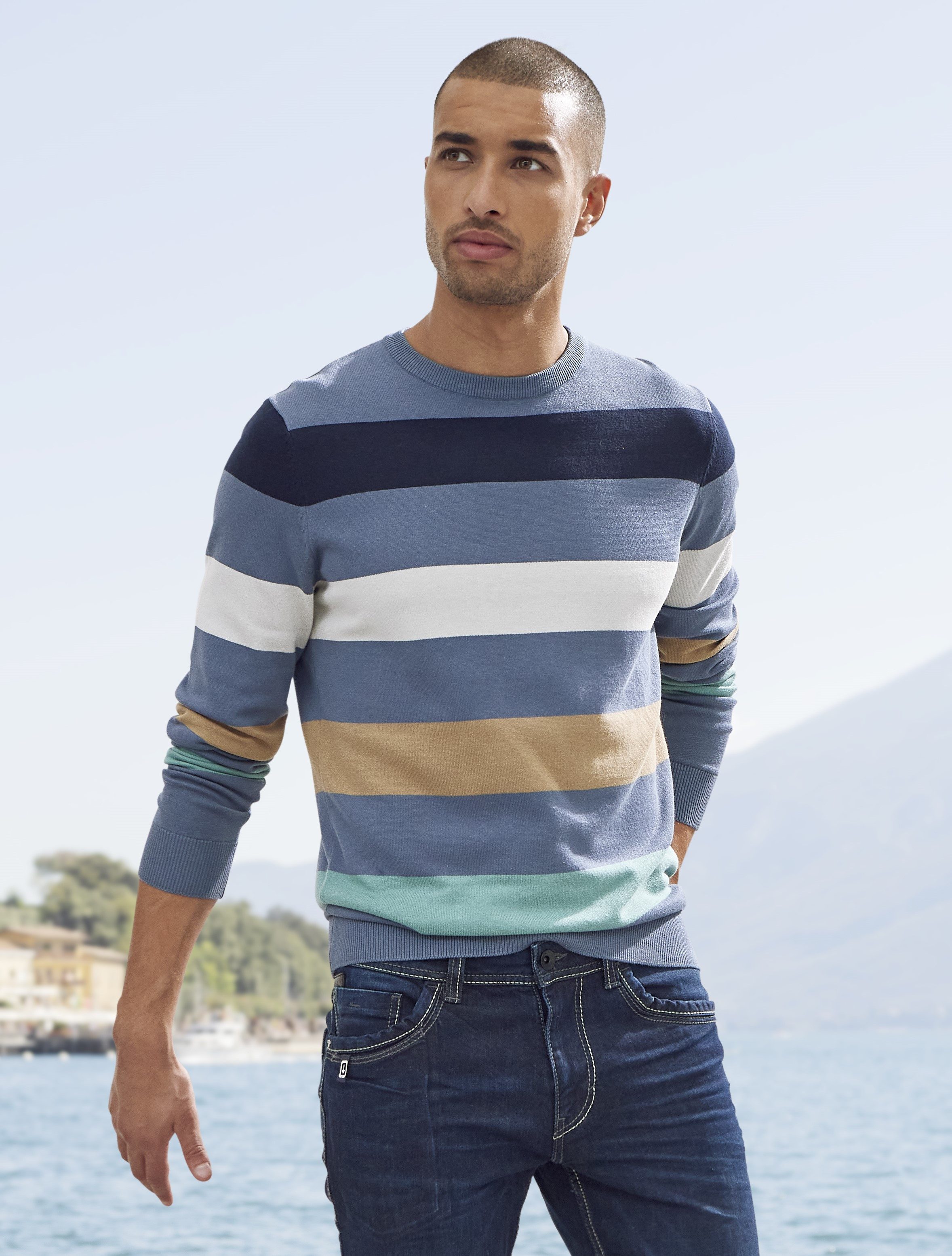 TOM TAILOR Strickpullover mit Blockstreifen günstig online kaufen
