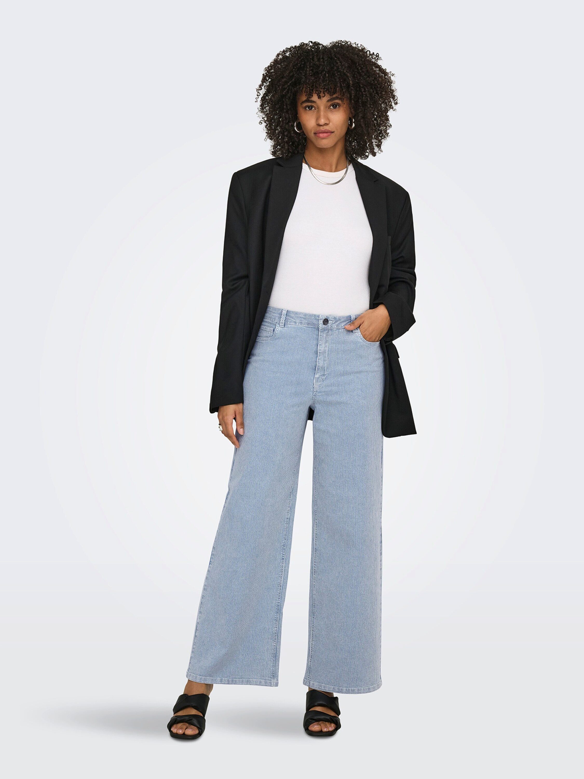 ONLY Stoffhose ONLRINE (1-tlg) Plain/ohne Details