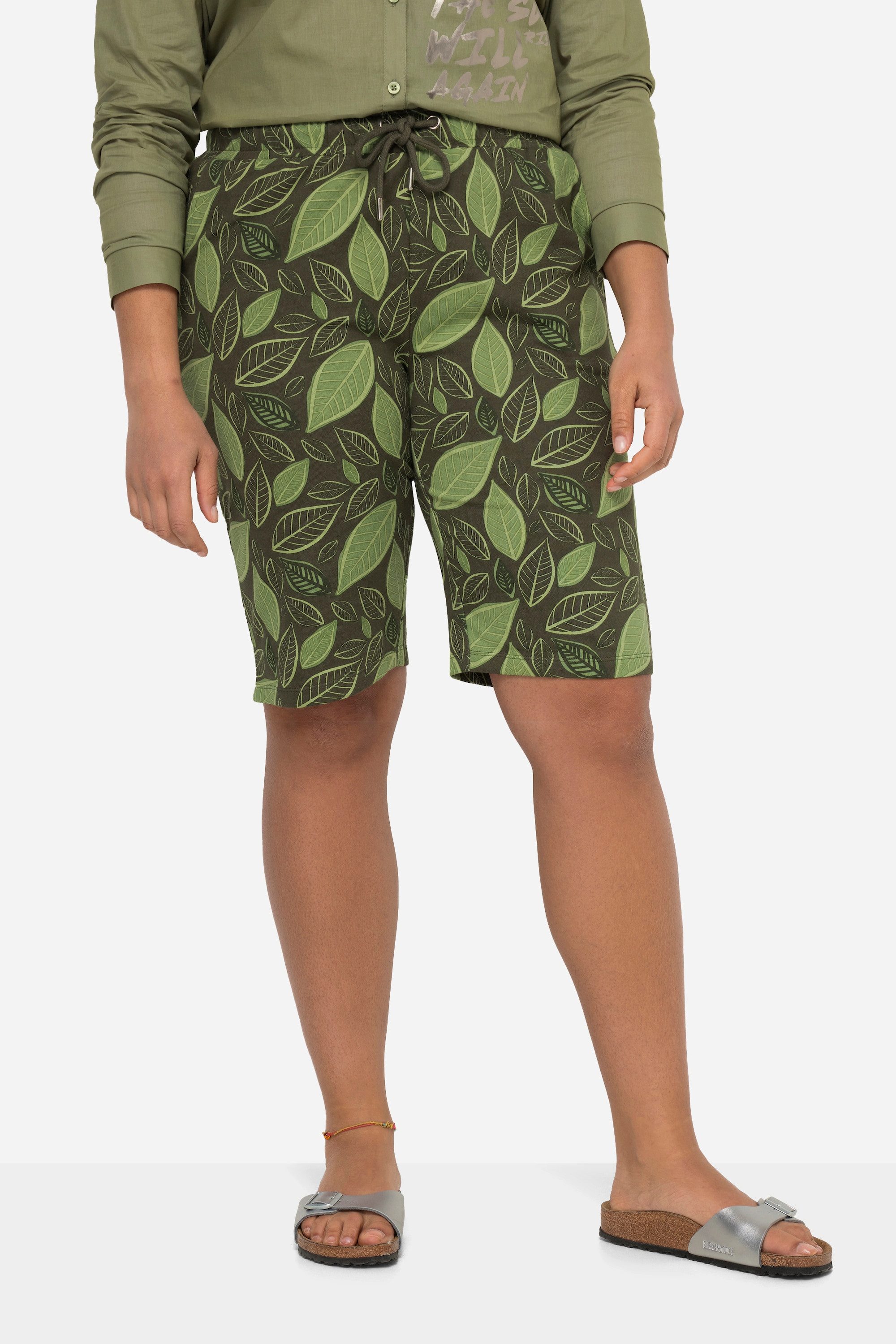Janet & Joyce Jeansshorts Sweat-Shorts Allover-Muster günstig online kaufen