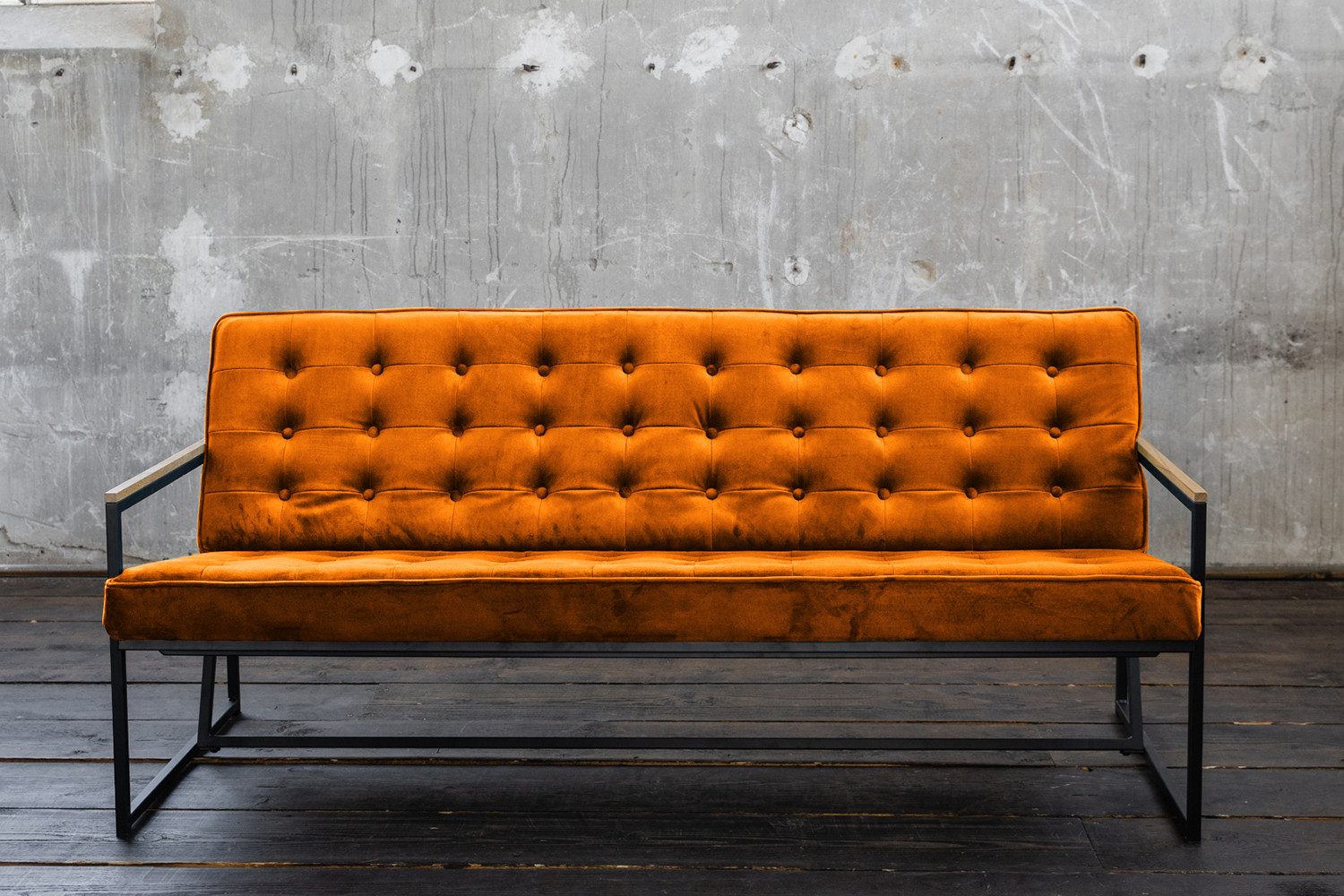 KAWOLA Sofa ARLY, Polsterbank Velvet verschiedene Farben
