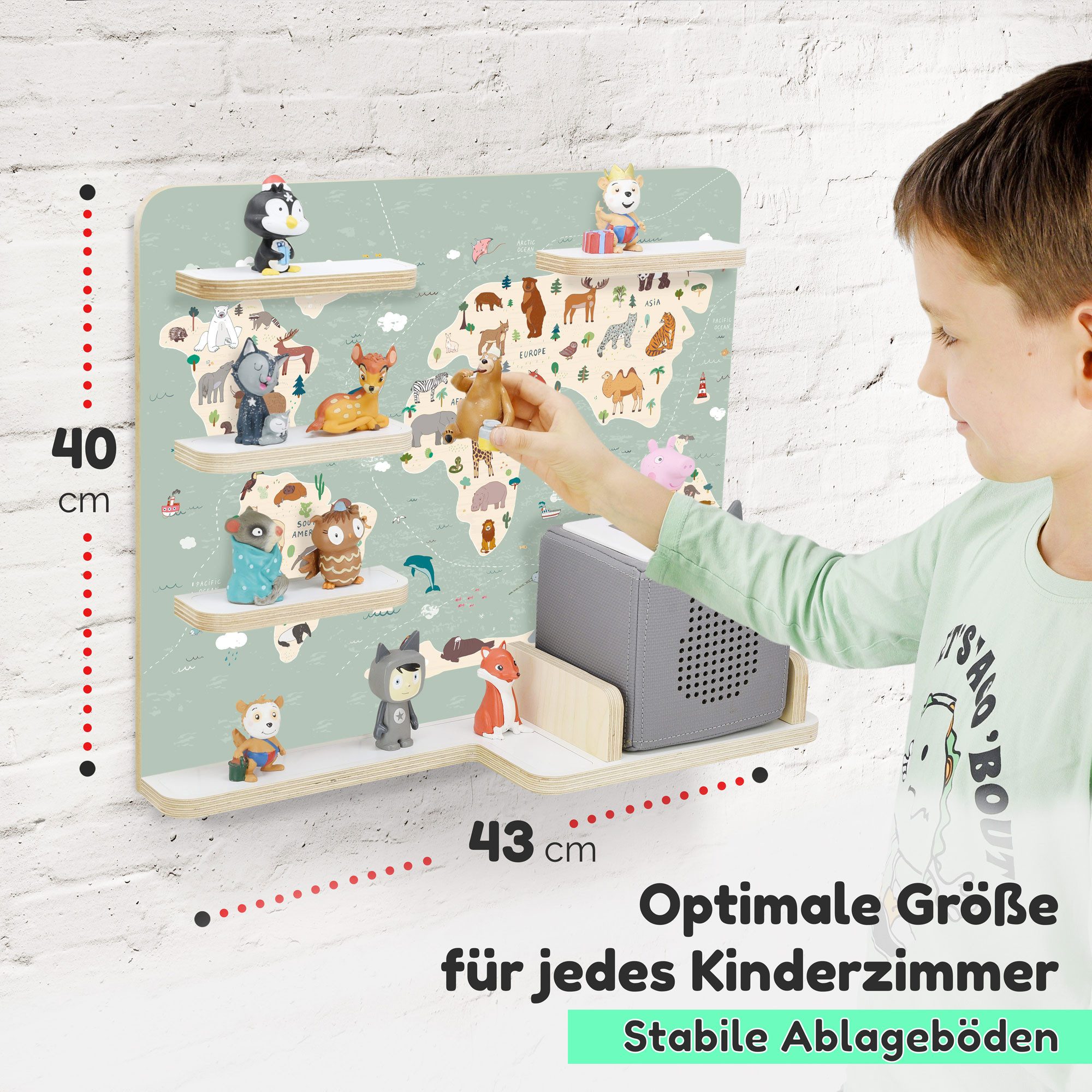 stadtecken Kinderregal mit schmalen Boden - günstig online kaufen