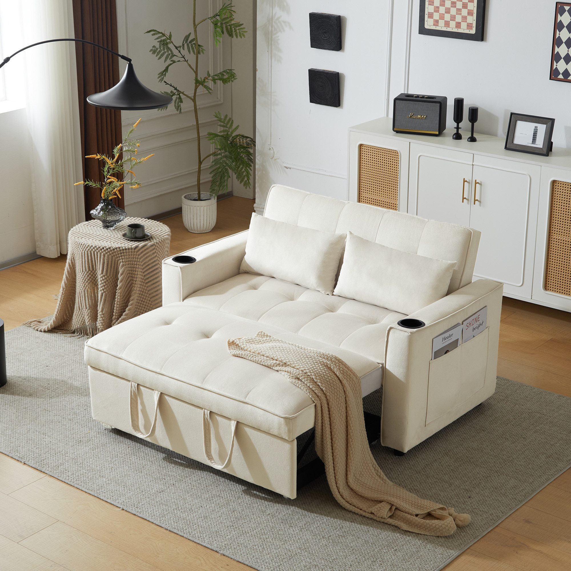KLAM HOME Schlafsofa Klappbares Schlafsofa Freizeit-Sofa günstig online kaufen