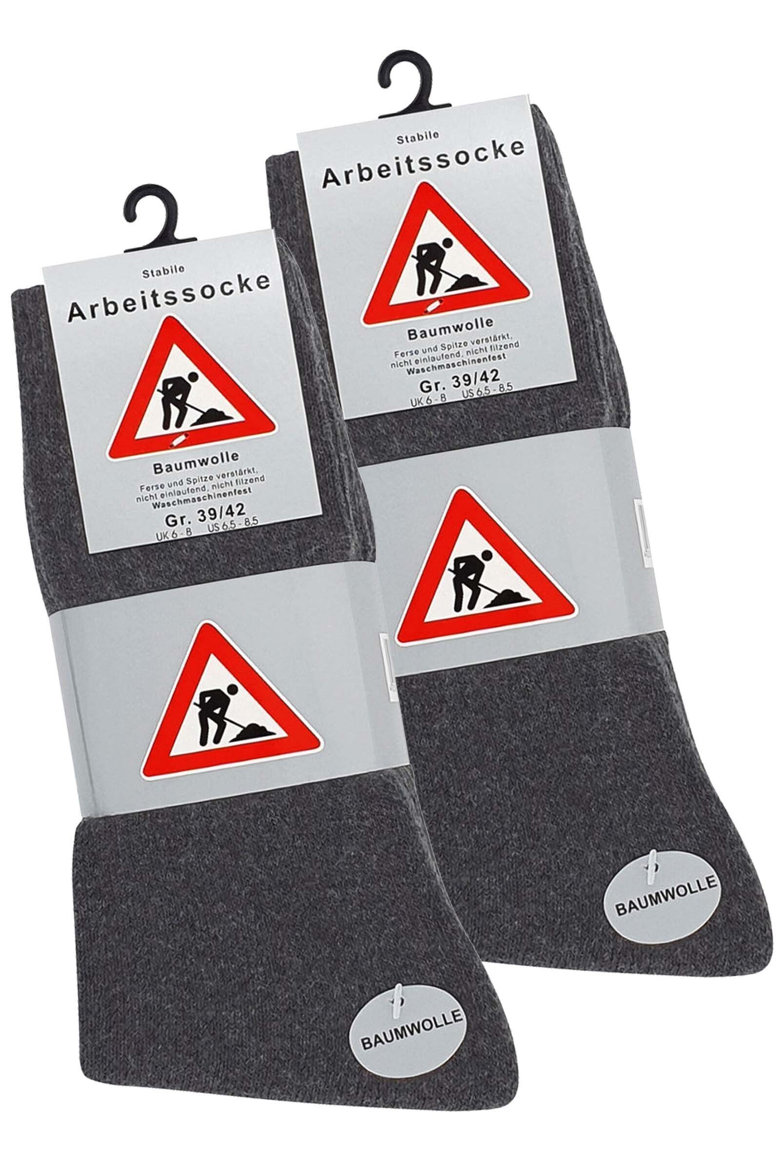 Cotton Prime® Arbeitssocken Berufssocken (10-Paar) robuster Materialmix