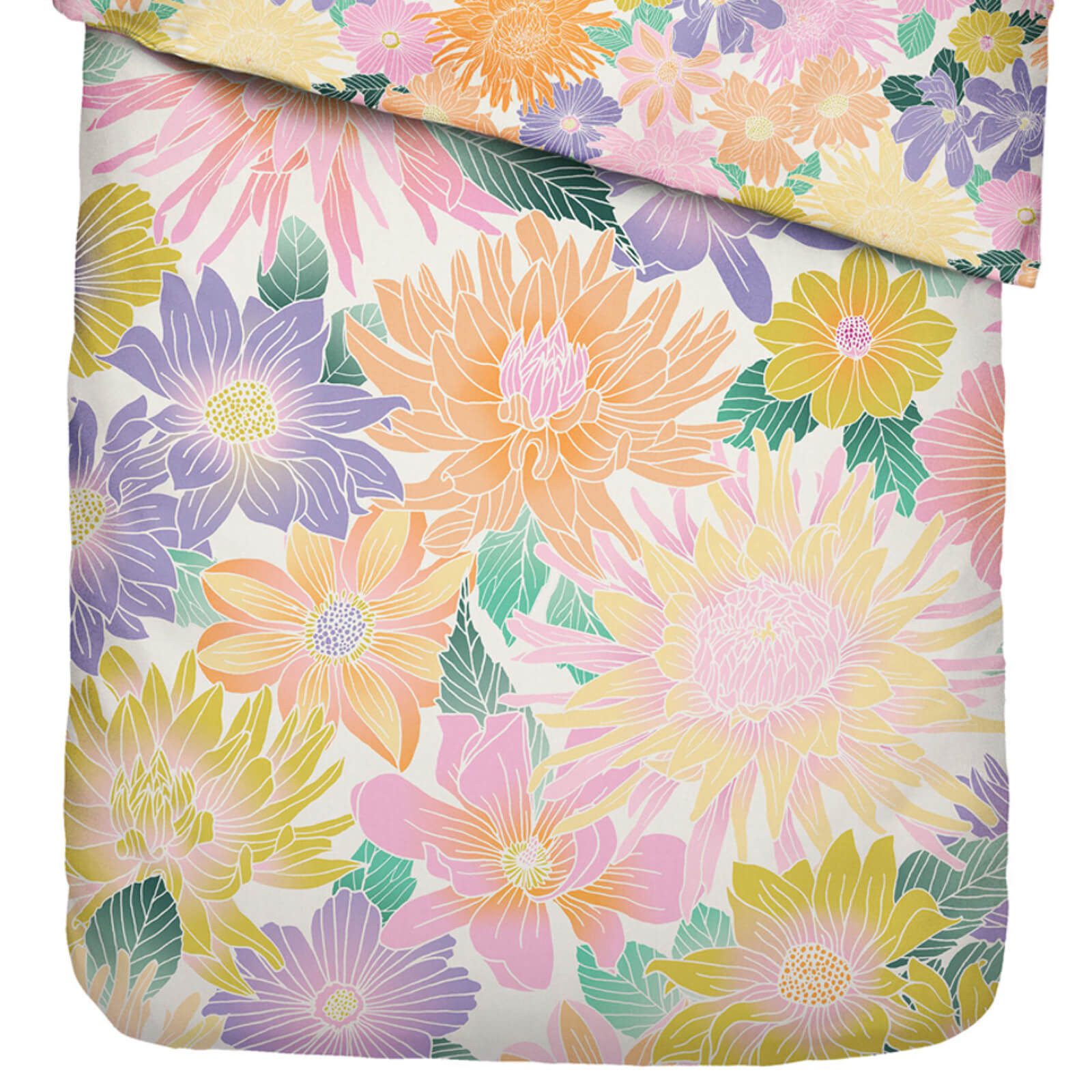 Essenza Bettwäsche Flower Fling Bright white, Perkal, 2 teilig, Floral, Blumig