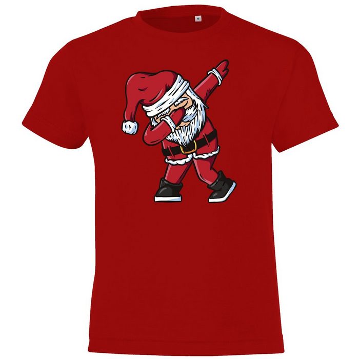 Youth Designz T-Shirt Dabbing Santa Kinder Shirt mit modischem Frontprint